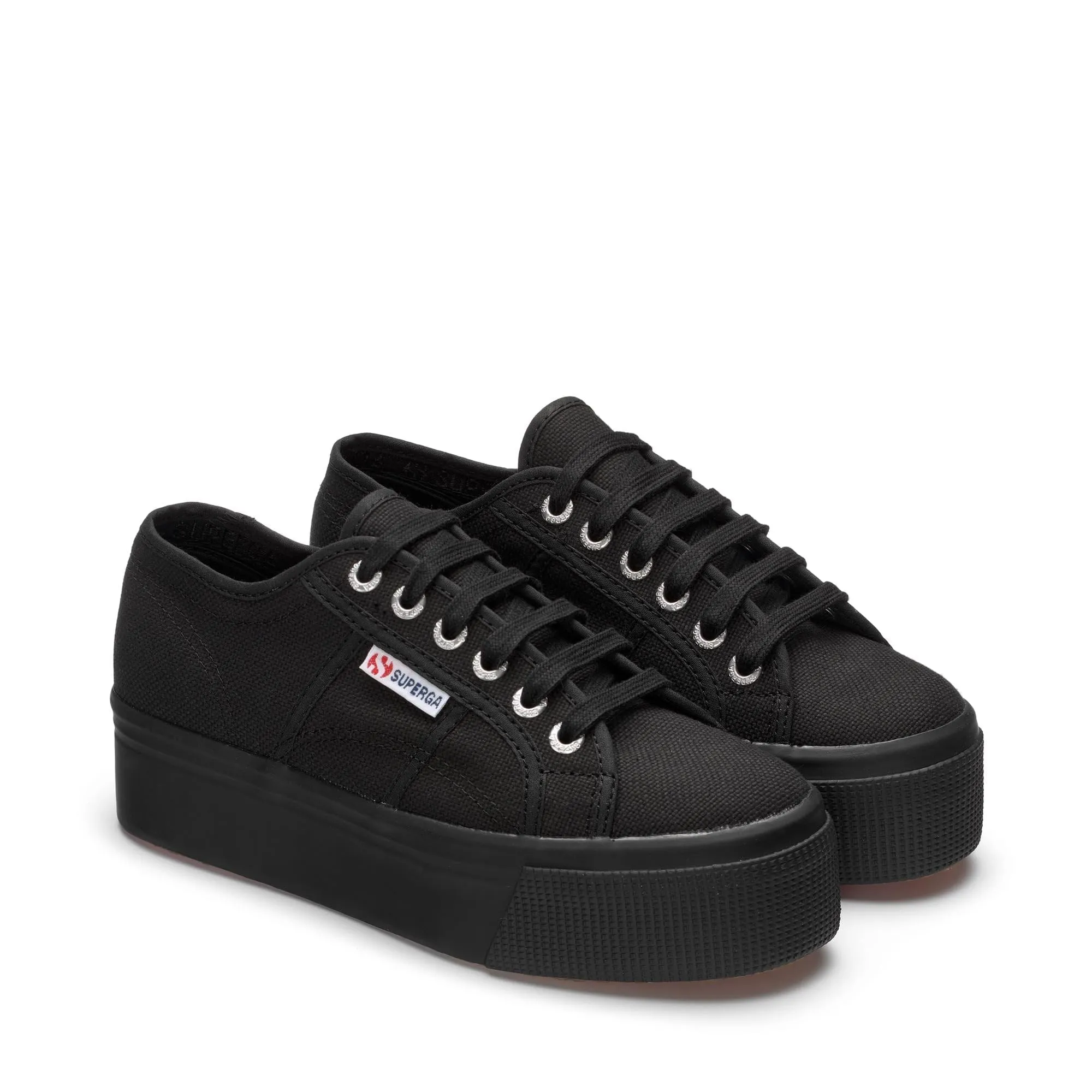 Superga 2790 Platform Sneakers, Nero, Cotone - immagine 3