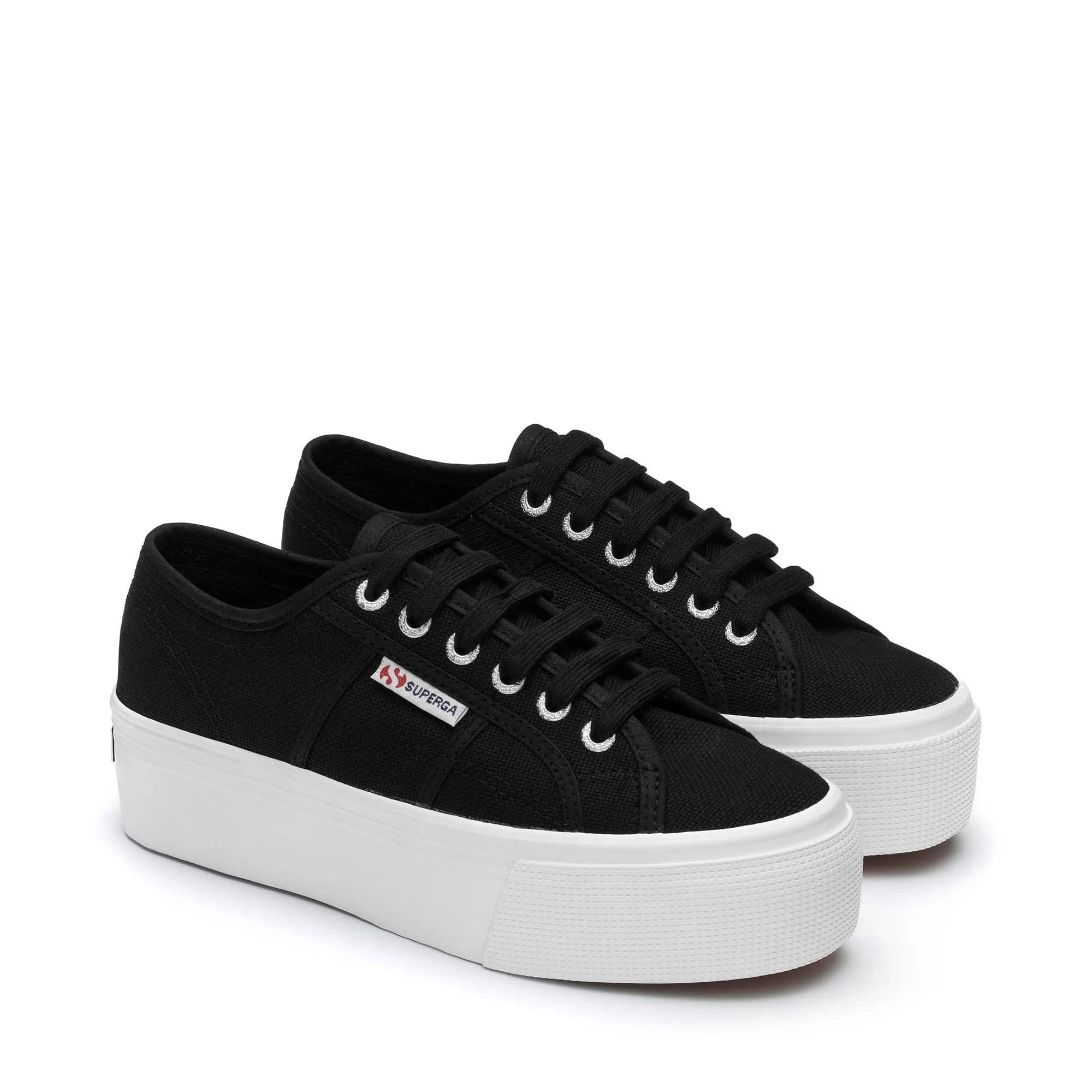 Superga 2750 Lamew Unisex Adult Sneakers, Nero Bianco, 35/36 EU - immagine 3