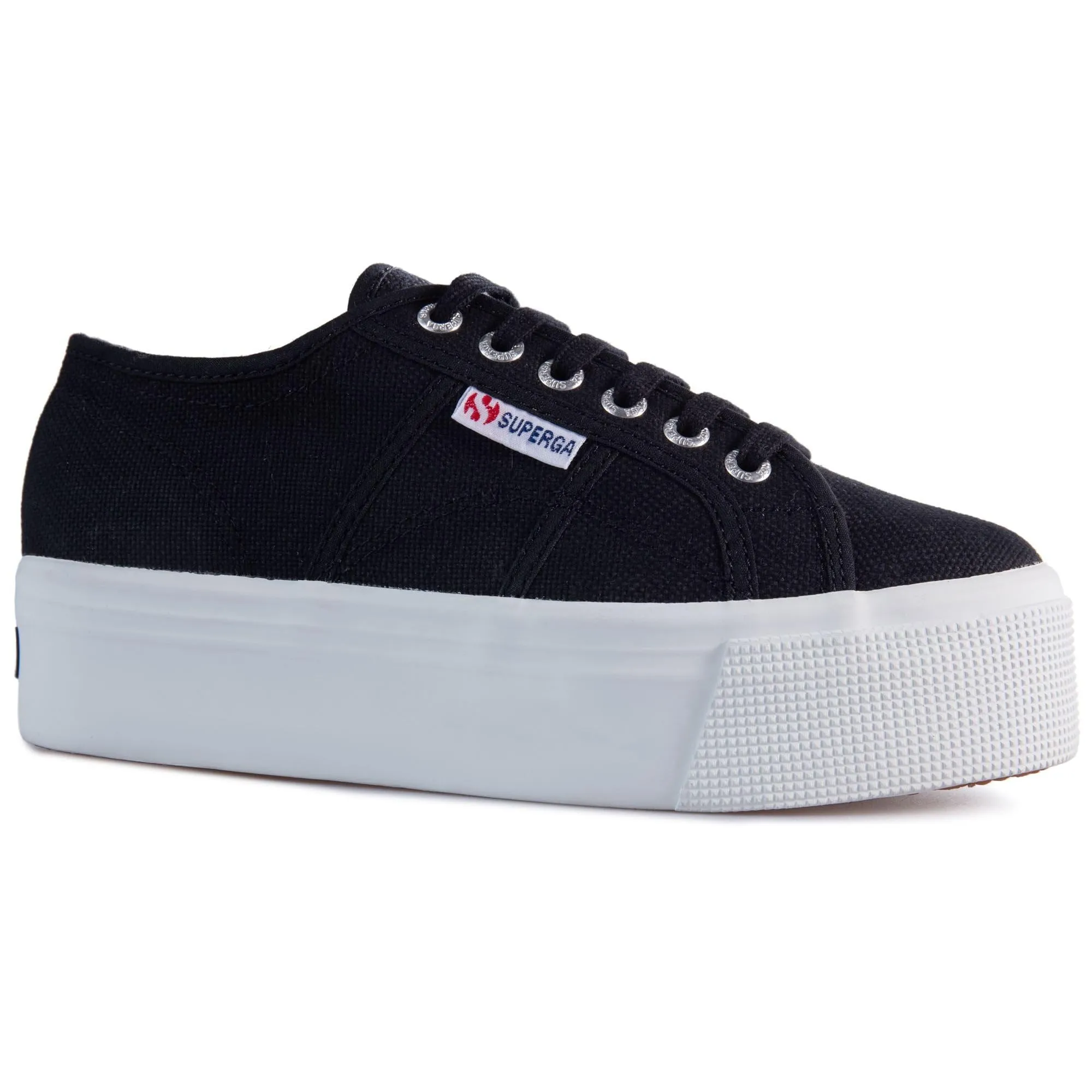 Superga 2750 Lamew Unisex Adult Sneakers, Nero Bianco, 35/36 EU - immagine 8