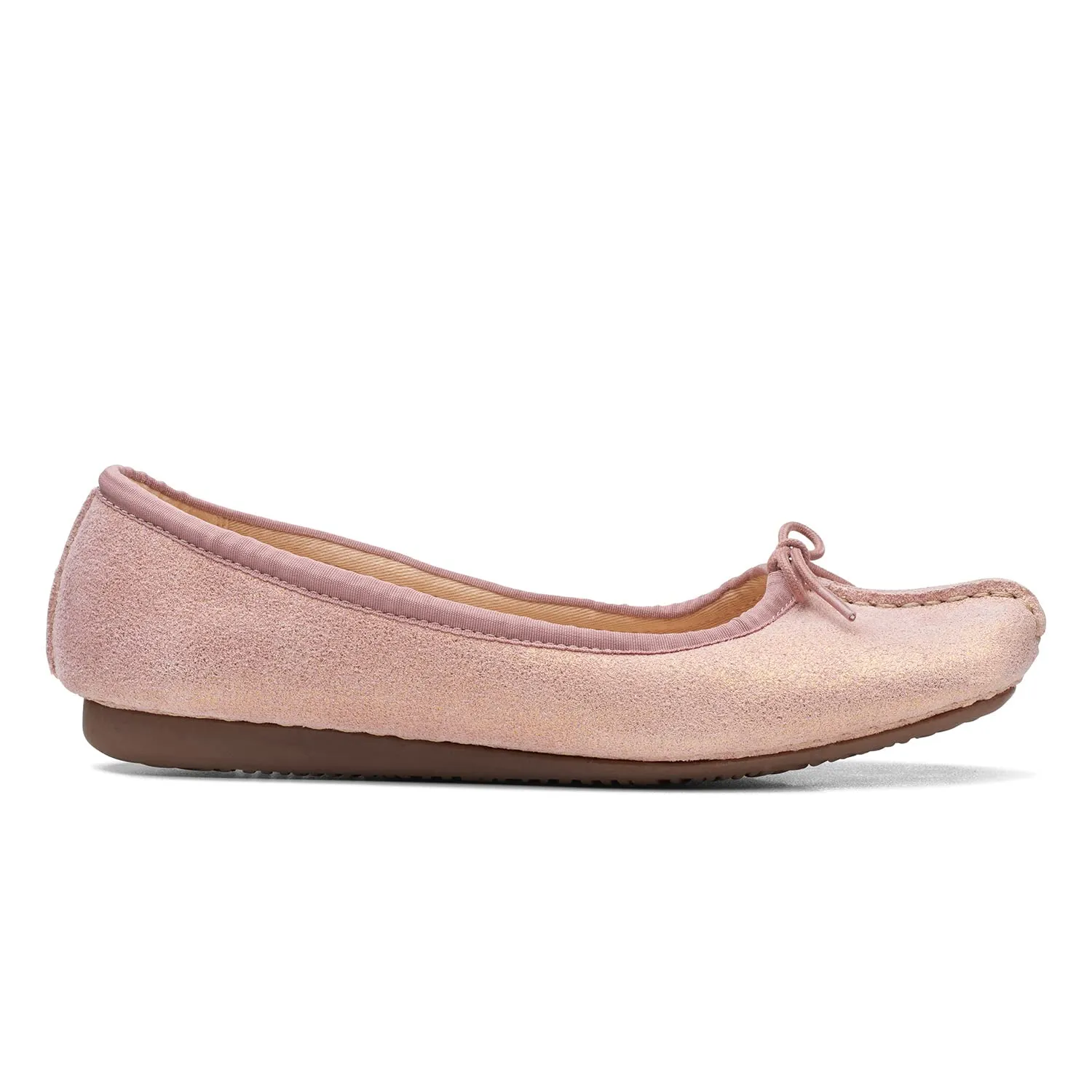 Clarks Freckle Ice Ballerine Donna, Rosa Metallizzato, 35.5 EU - immagine 1