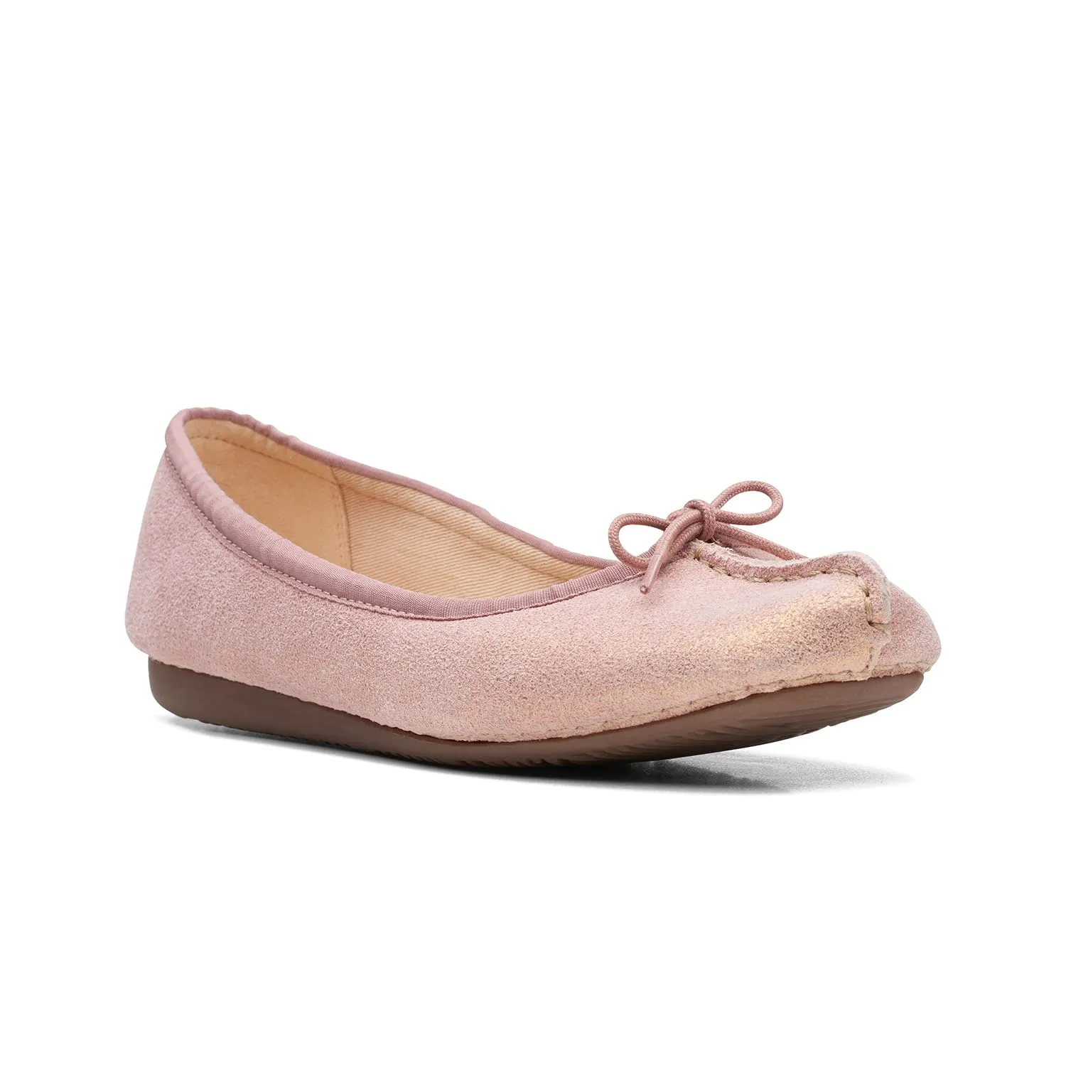 Clarks Freckle Ice Ballerine Donna, Rosa Metallizzato, 35.5 EU - immagine 2