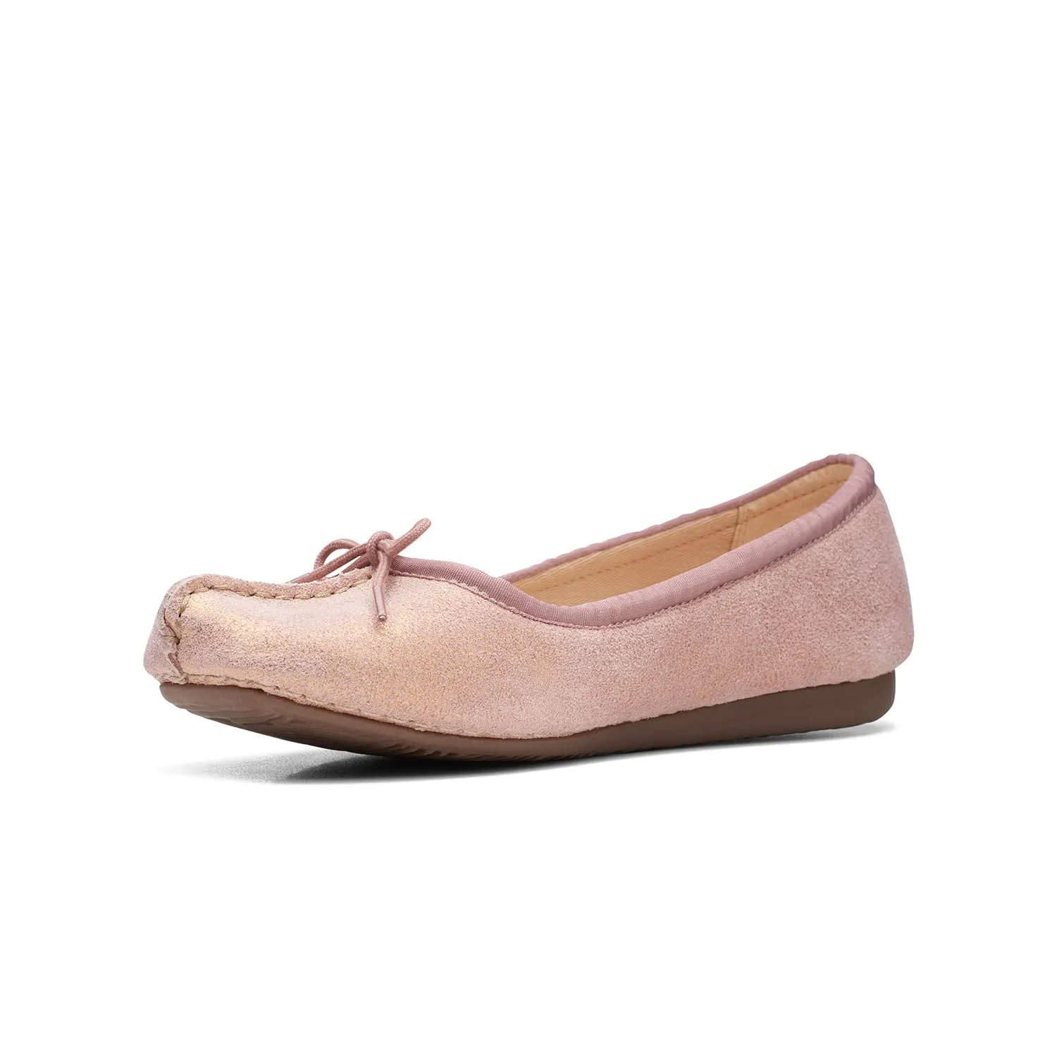 Clarks Freckle Ice Ballerine Donna, Rosa Metallizzato, 35.5 EU - immagine 4