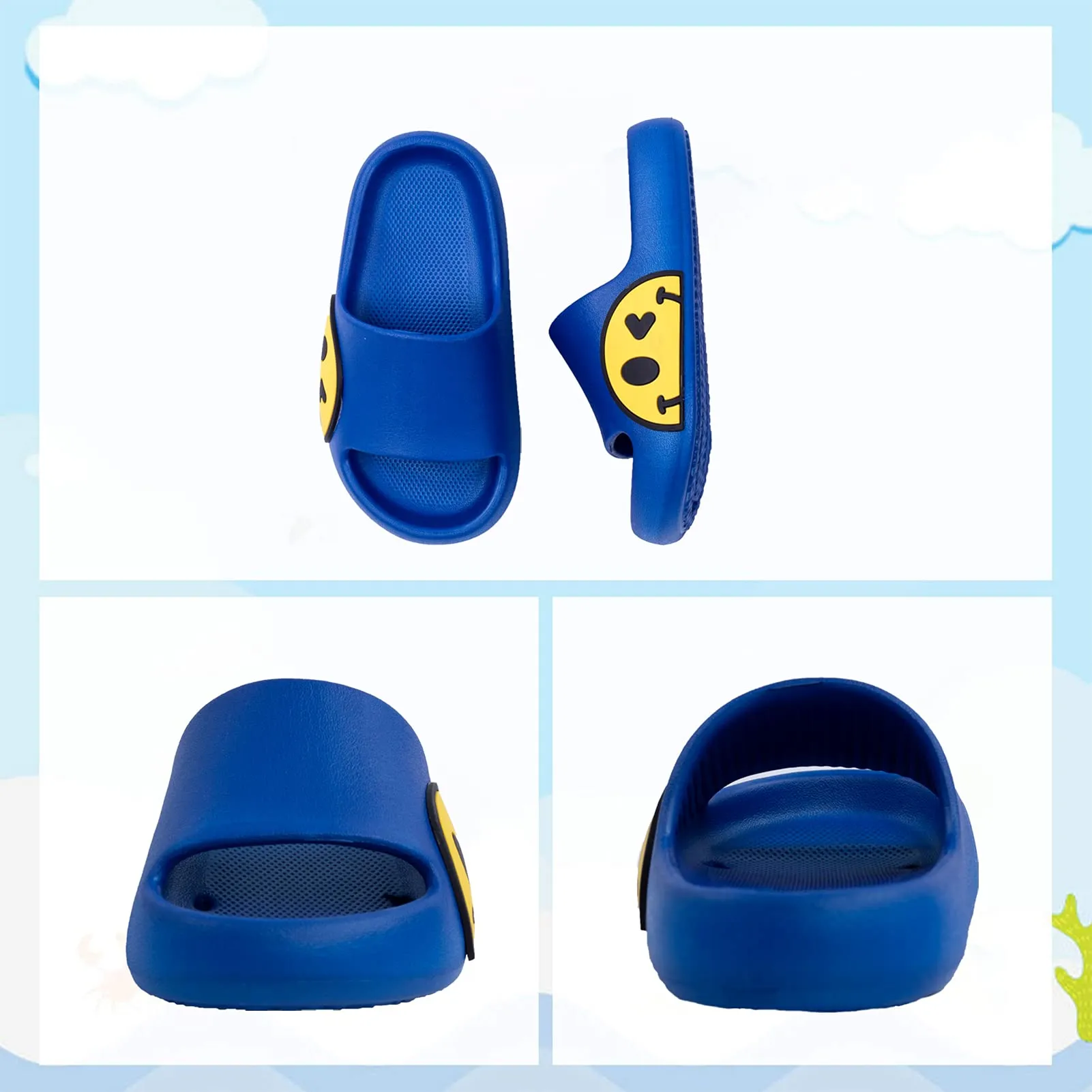 Waysoland Ciabatte Sandali Estive Antiscivolo per Bambini, Blu Reale, 31/32 EU - immagine 2