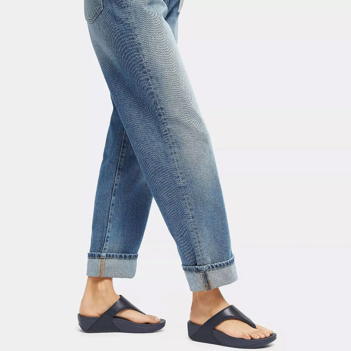 Fitflop Lulu Sandali in pelle Deepest Blue - immagine 2
