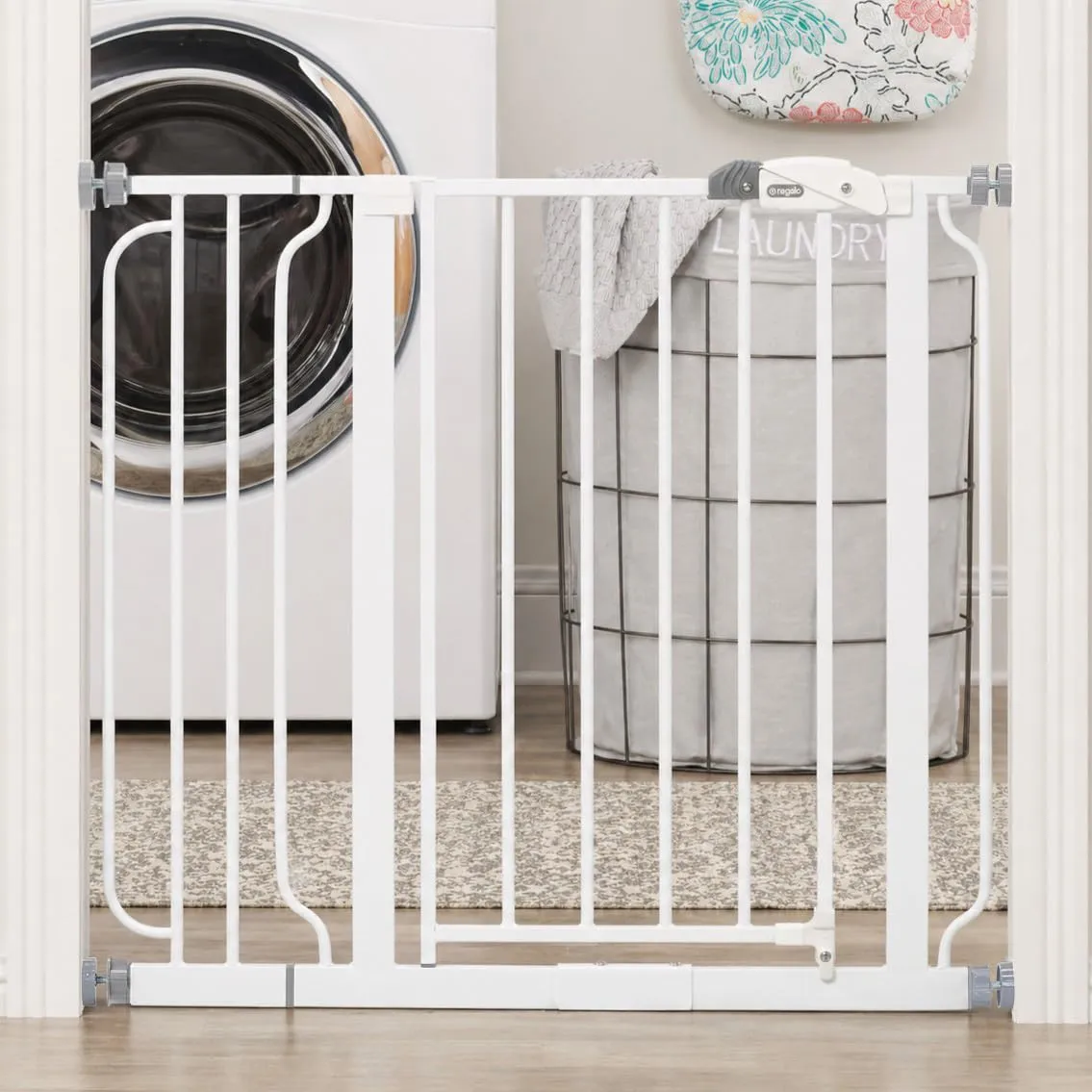 Regalo Walk Thru Easy Step Cancello, Bianco, 73.6-95.5cm x 76.2cm - immagine 2