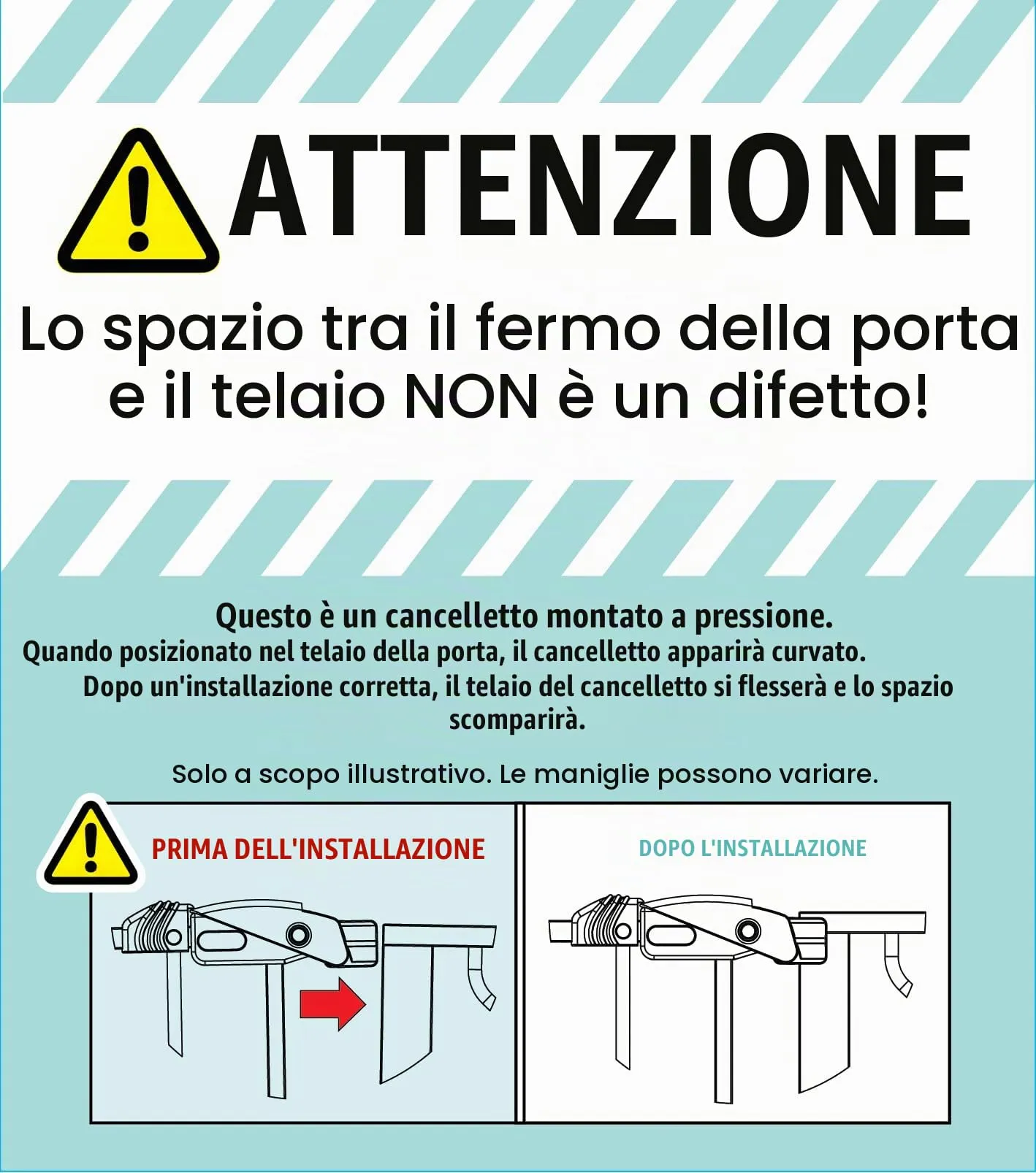 Regalo Walk Thru Easy Step Cancello, Bianco, 73.6-95.5cm x 76.2cm - immagine 10