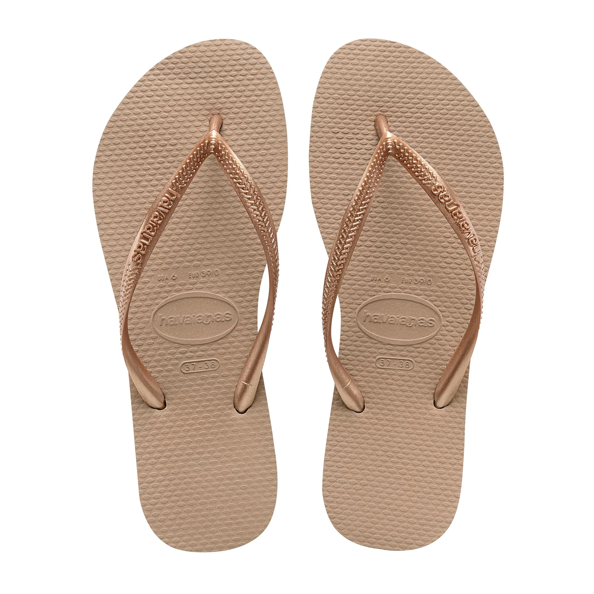 Havaianas Slim Donna Infradito Oro Rosa 37/38 EU - immagine 1