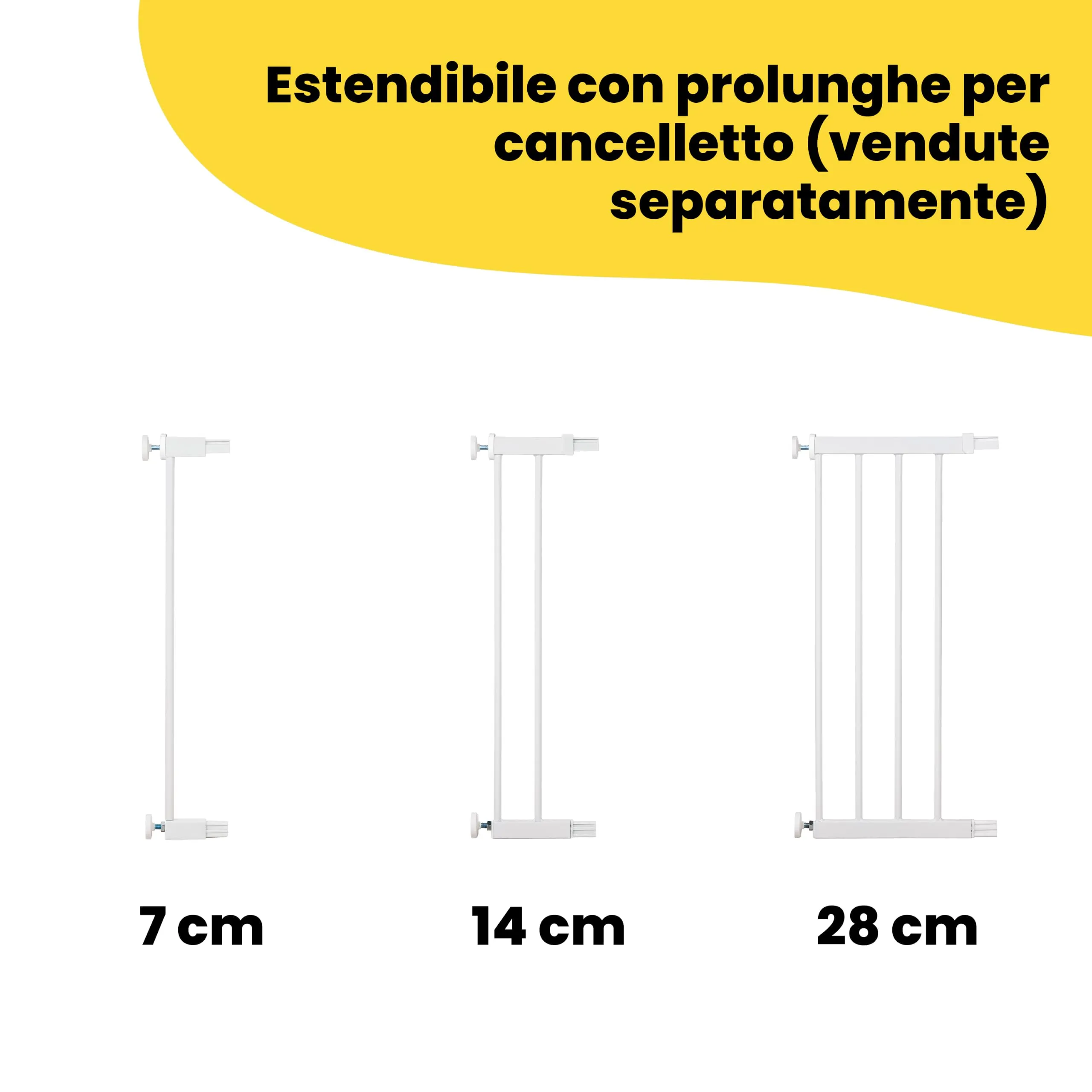 Safety 1st Easy Close Cancelletto di Sicurezza in Metallo, 73-80 cm, Bianco - immagine 4