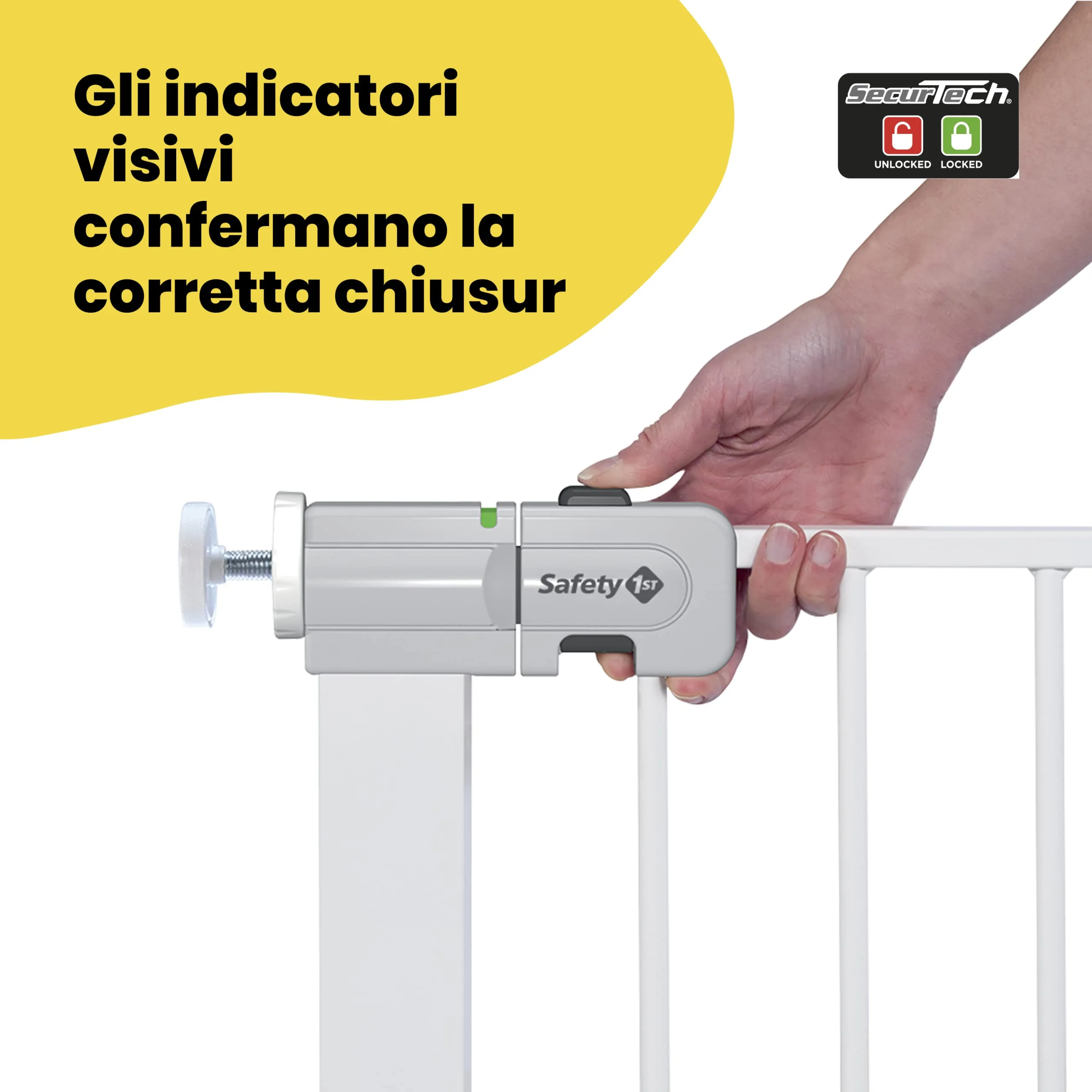 Safety 1st Easy Close Cancelletto di Sicurezza in Metallo, 73-80 cm, Bianco - immagine 7