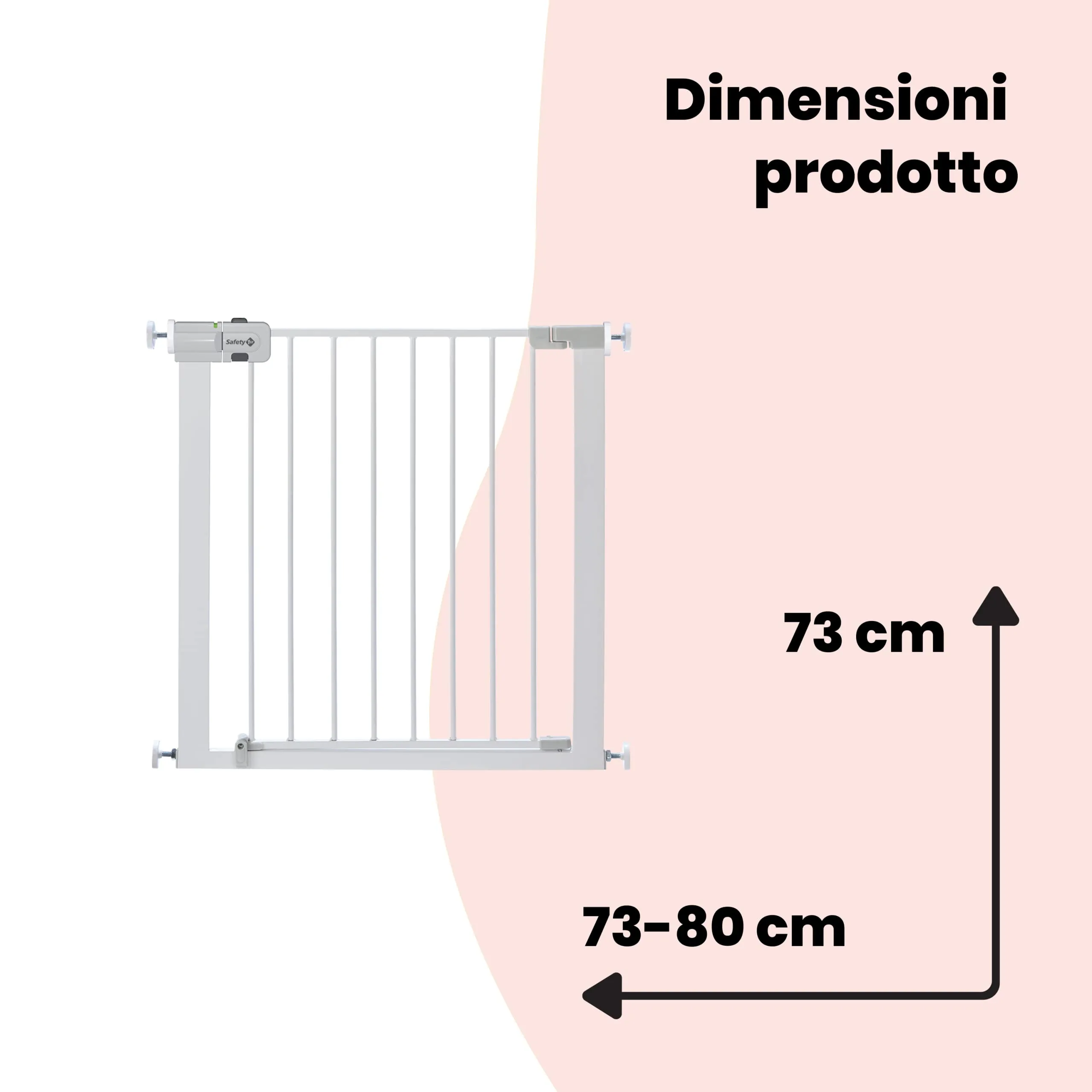 Safety 1st Easy Close Cancelletto di Sicurezza in Metallo, 73-80 cm, Bianco - immagine 9