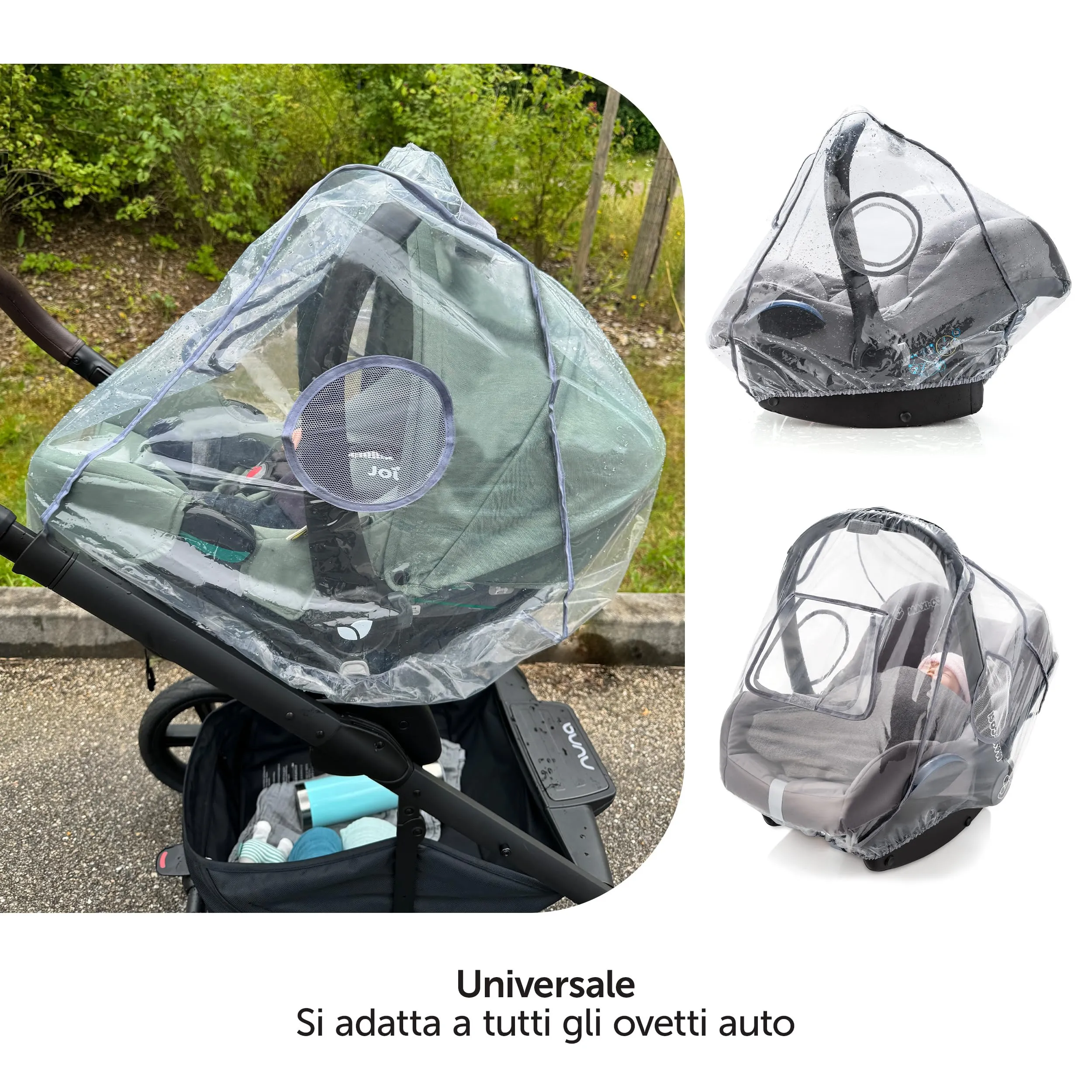 Zamboo Parapioggia Ovetto Universale con Finestra di Contatto - immagine 2