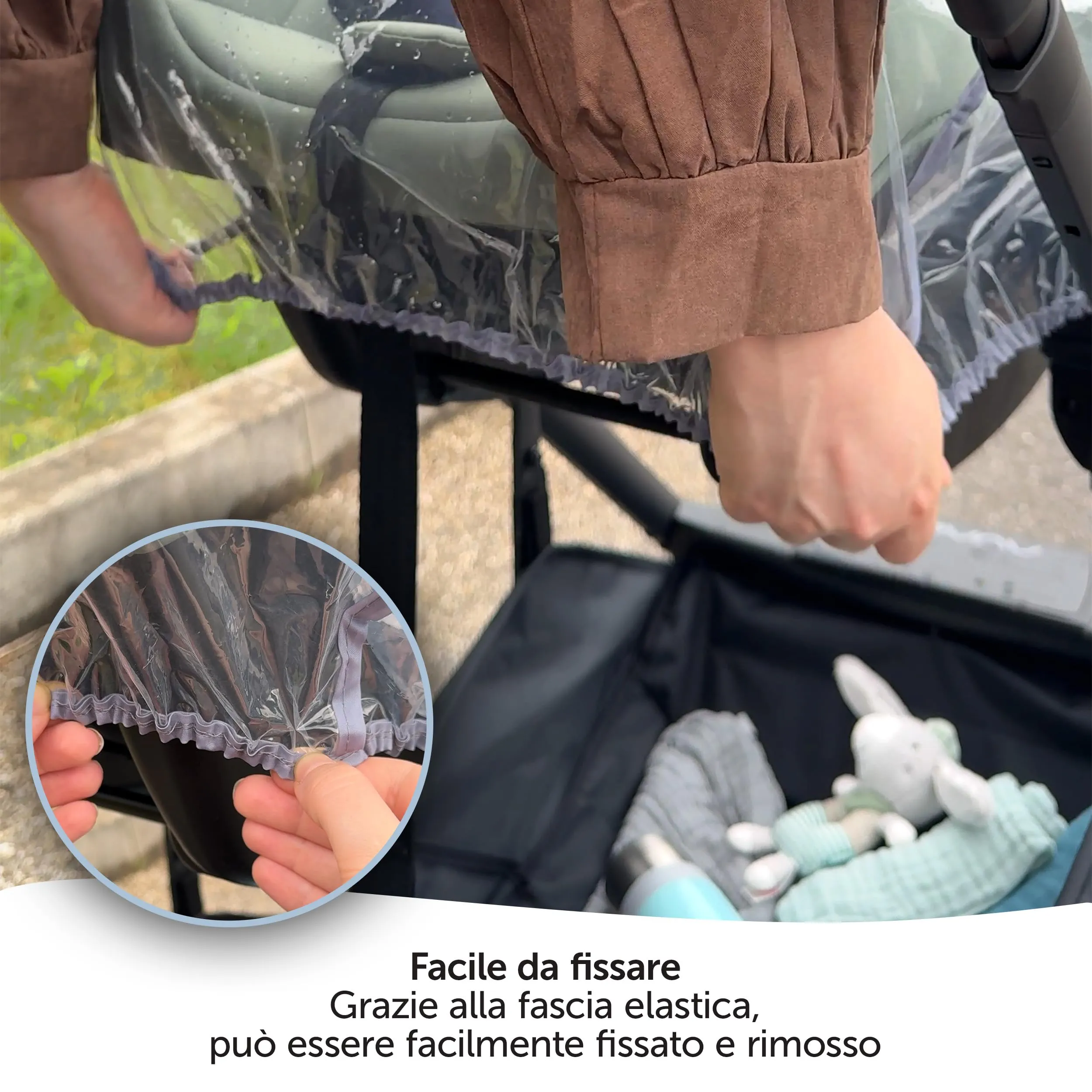 Zamboo Parapioggia Ovetto Universale con Finestra di Contatto - immagine 3