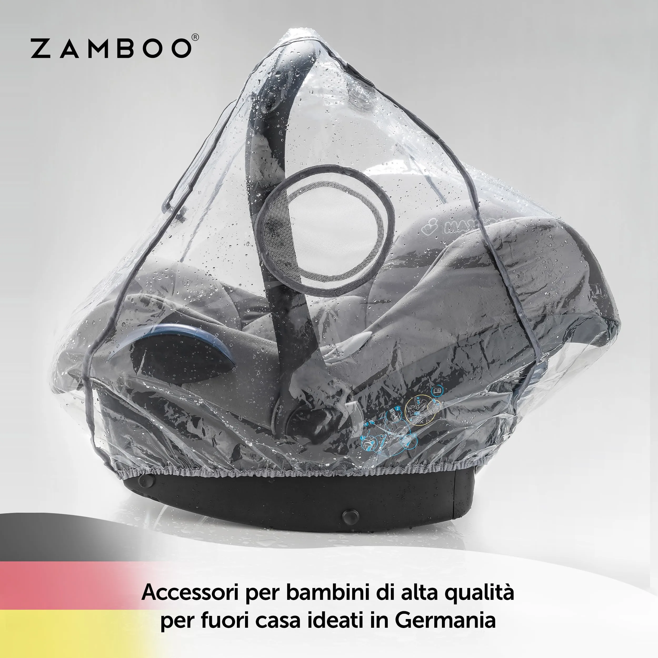 Zamboo Parapioggia Ovetto Universale con Finestra di Contatto - immagine 8