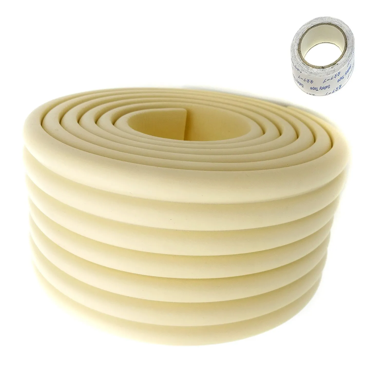 TUKA Protezioni Universali in Schiuma Anti Collisione, 200cm x 80mm, Avorio, TKD7002-ivory - immagine 1