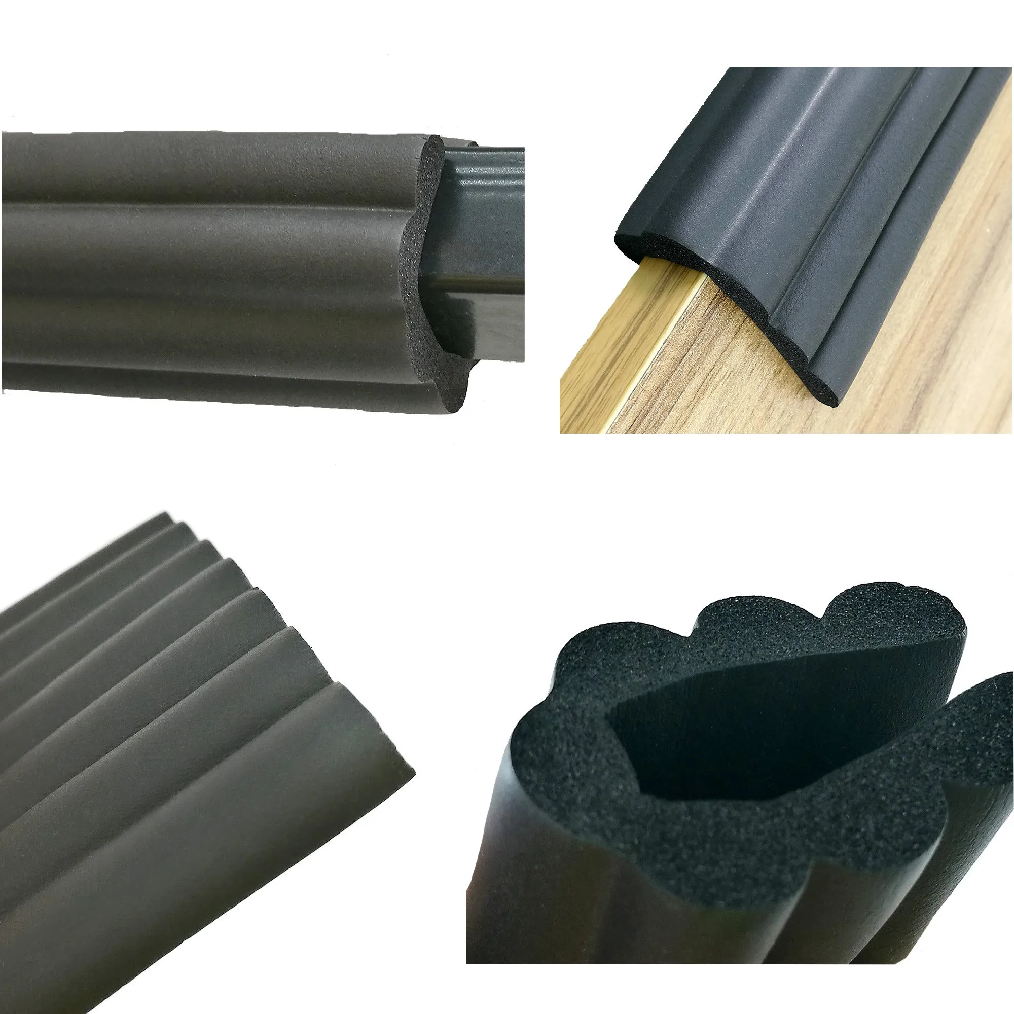 TUKA Protezioni Universali in Schiuma Anti Collisione, 200cm x 80mm x 8mm, Nero, TKD7002-black - immagine 3
