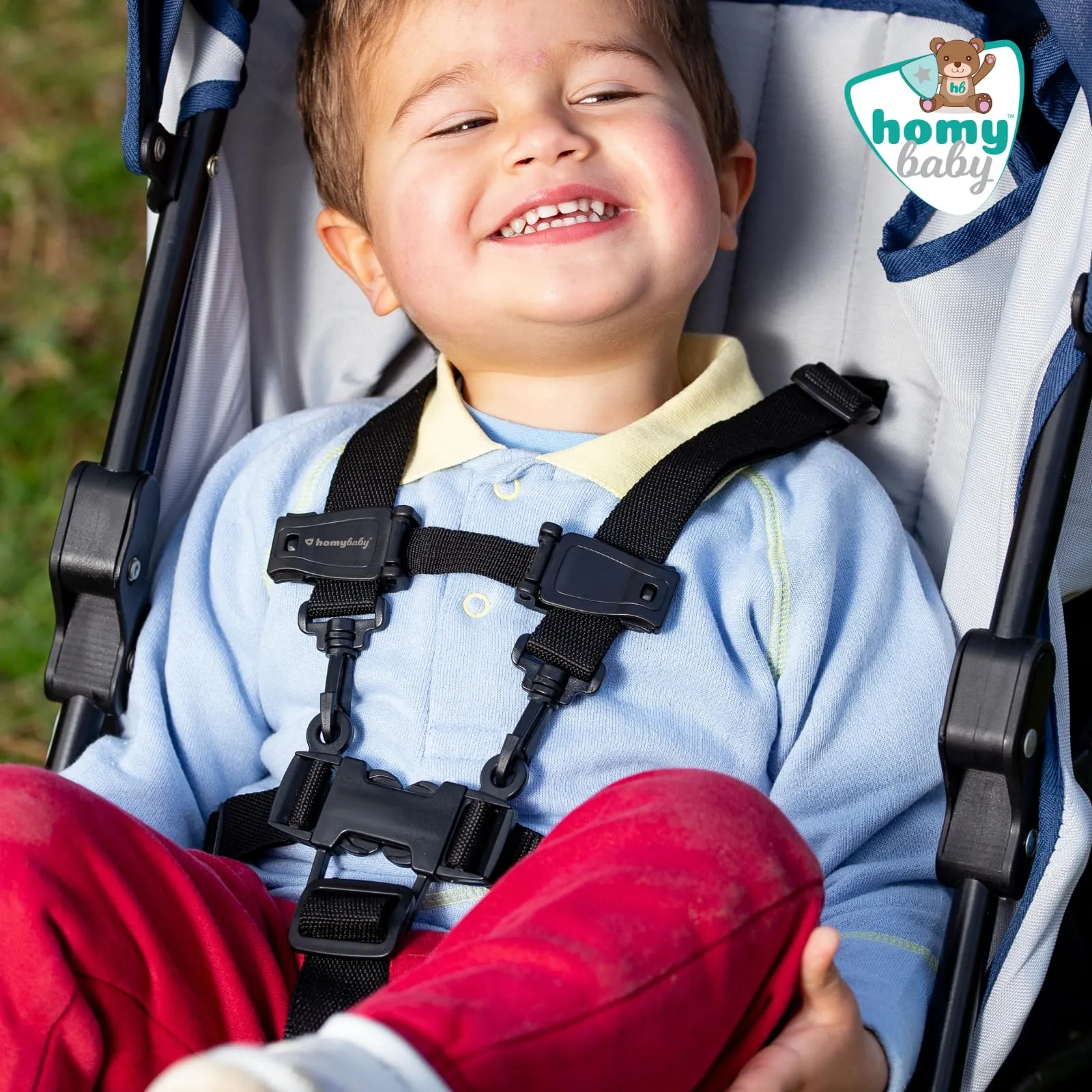 HOMYBABY Dispositivo per Imbracatura Bambini - Fibbia Antifuga per Passeggini e Seggioloni (XL, X1) - immagine 4