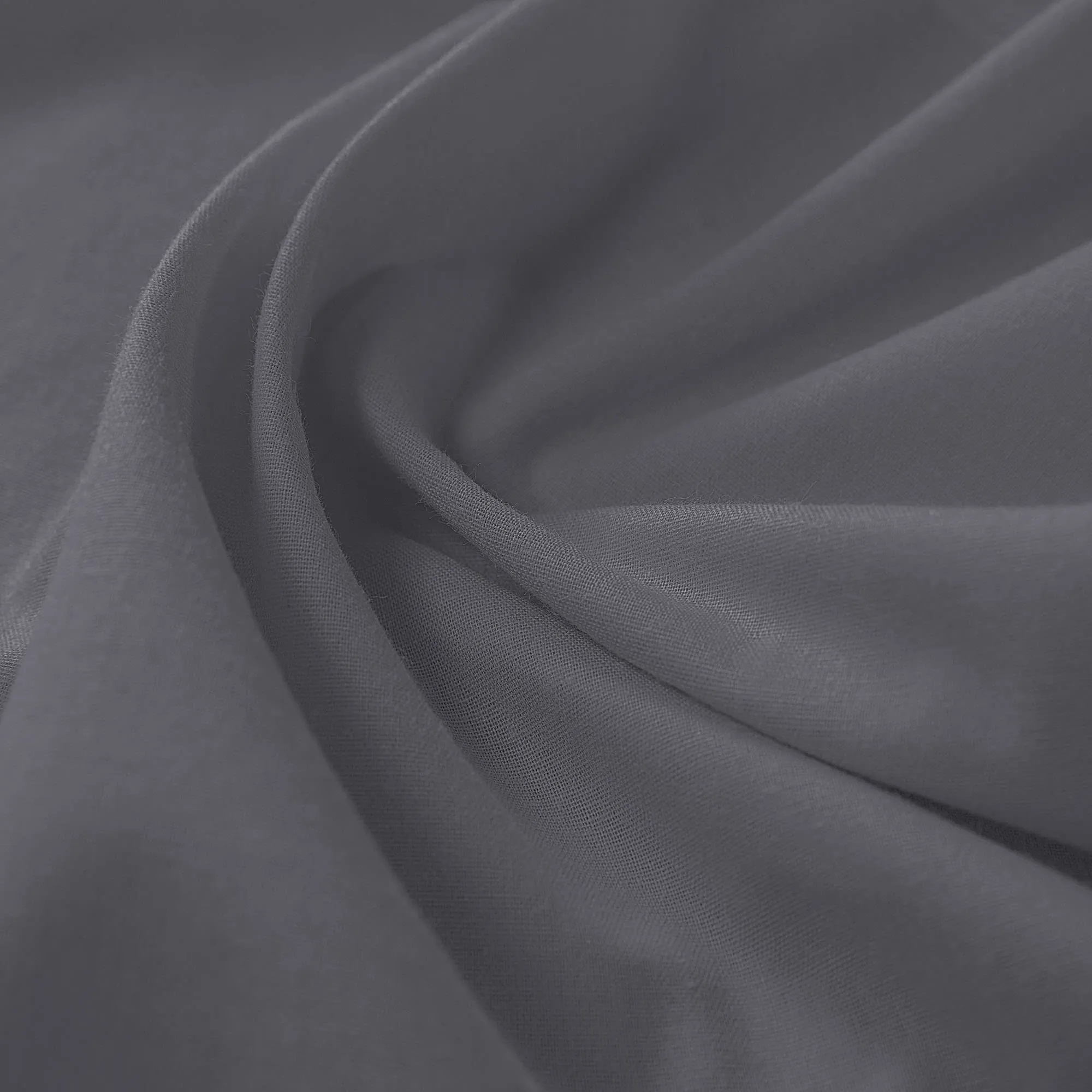 Poligino Set 2 Federe Cuscini Letto Matrimoniale in Cotone 40x70 cm - Grigio Scuro - immagine 4