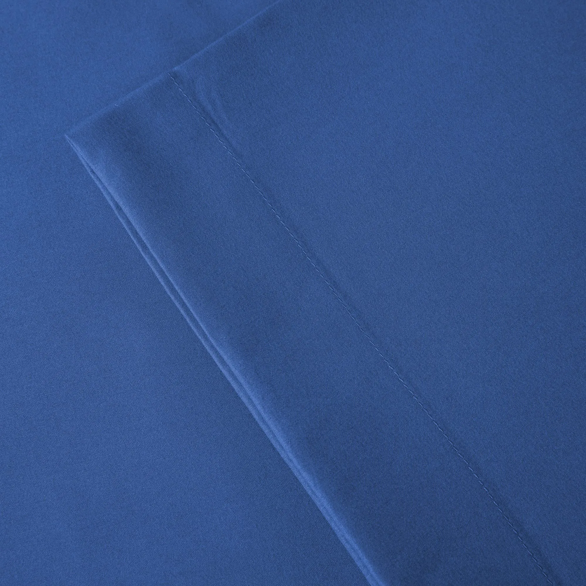 Poligino Set 2 Federe Cuscini Letto Matrimoniale in Cotone 40x70 cm, Blu - immagine 5