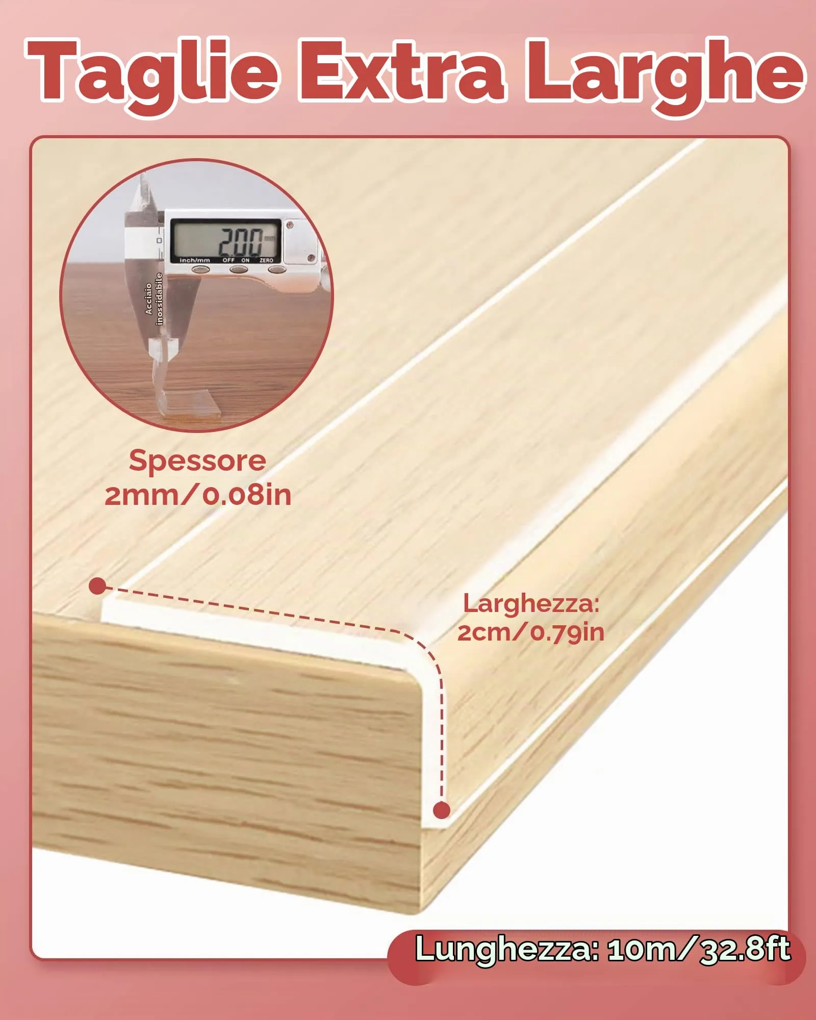 Loiion Protection Bebe de Table et Meuble Transparente Nano Tape, 10m x 2cm - immagine 5