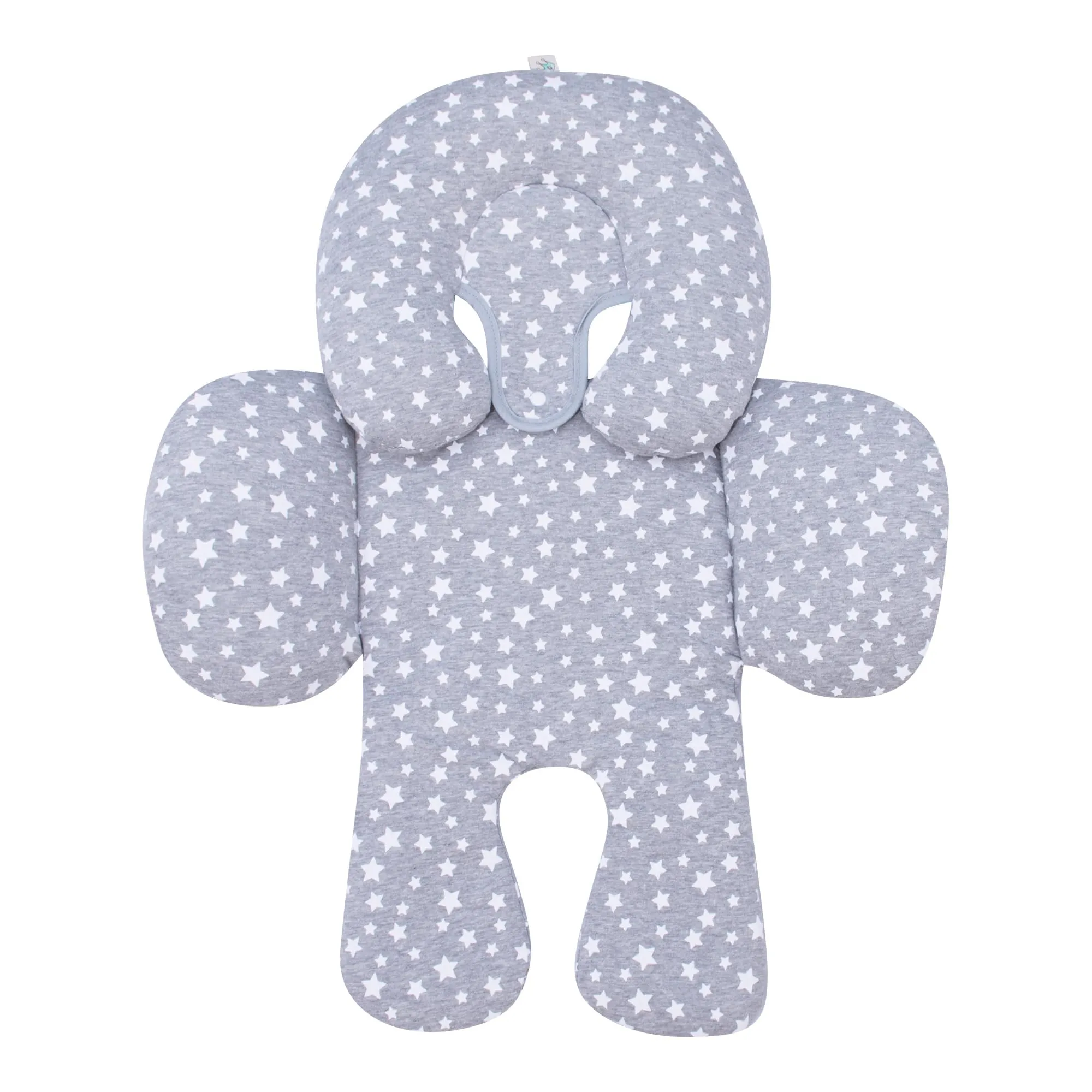 JYOKO Kids Riduttore Antiallergico Universale per Ovetto, Passeggino e Navicella in Cotone, 3 Pezzi - White Star - immagine 6