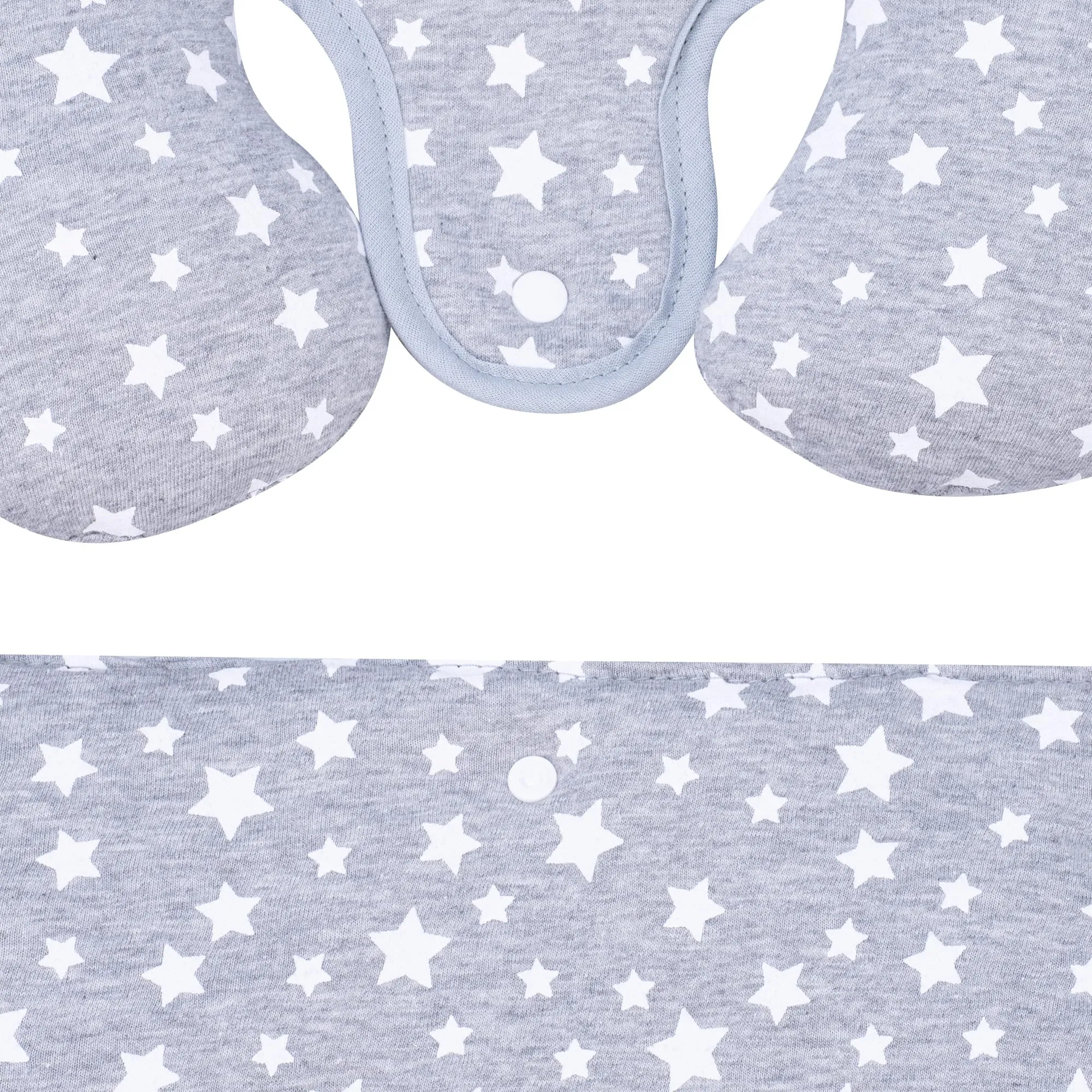 JYOKO Kids Riduttore Antiallergico Universale per Ovetto, Passeggino e Navicella in Cotone, 3 Pezzi - White Star - immagine 8