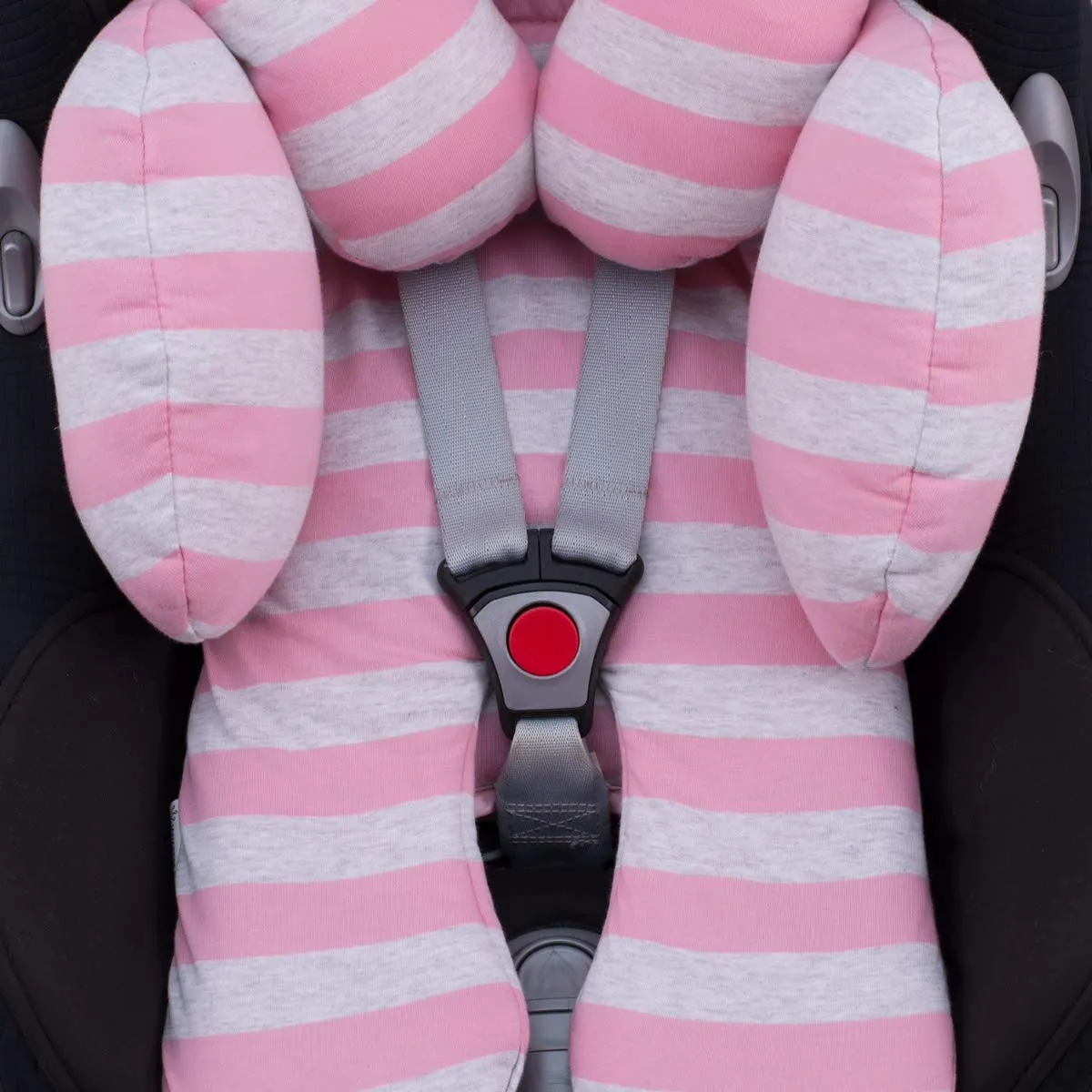 JYOKO KIDS Riduttore Antiallergico Universale per Ovetto, Passeggino e Navicella, 100% Cotone (Pink Island, 3 Pezzi) - immagine 6