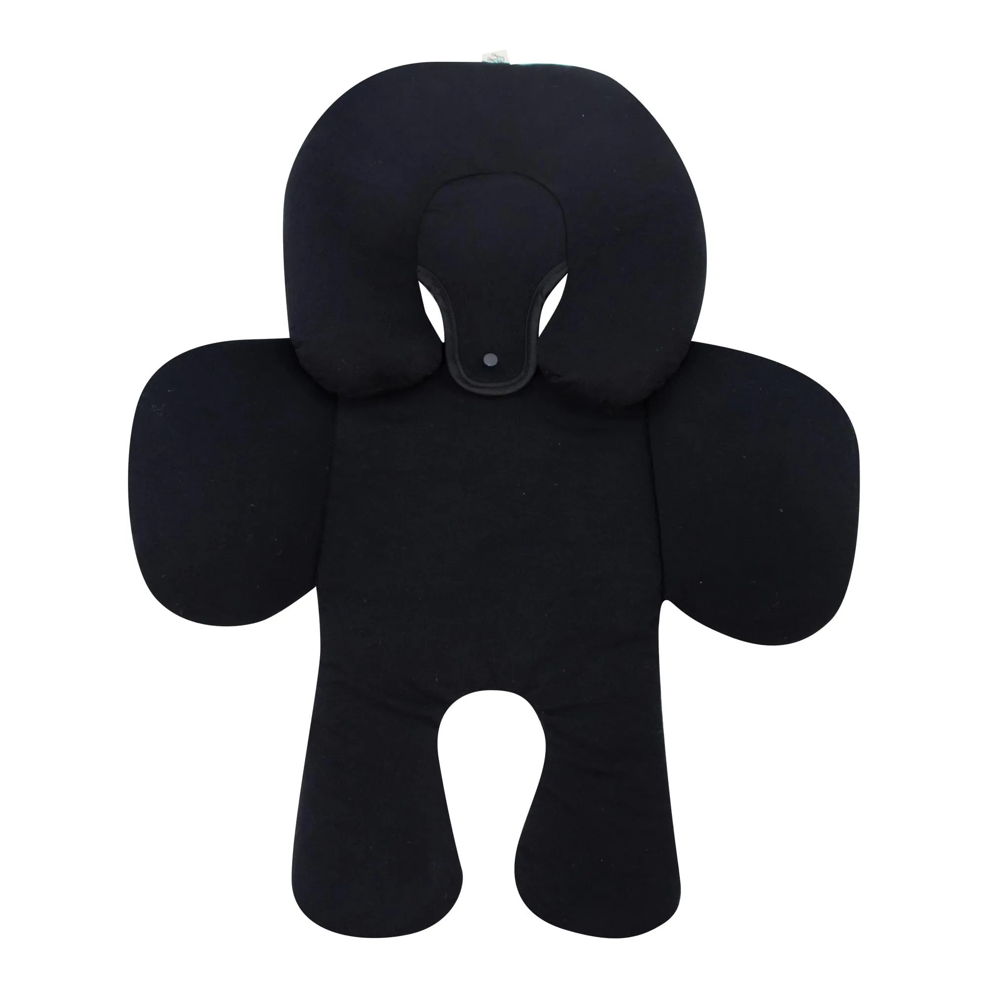 JYOKO Riduttore Universale Neonato 2 Pezzi in Cotone Biologico per Passeggino e Seggiolino Auto Gruppo 0 - Black Series - immagine 6