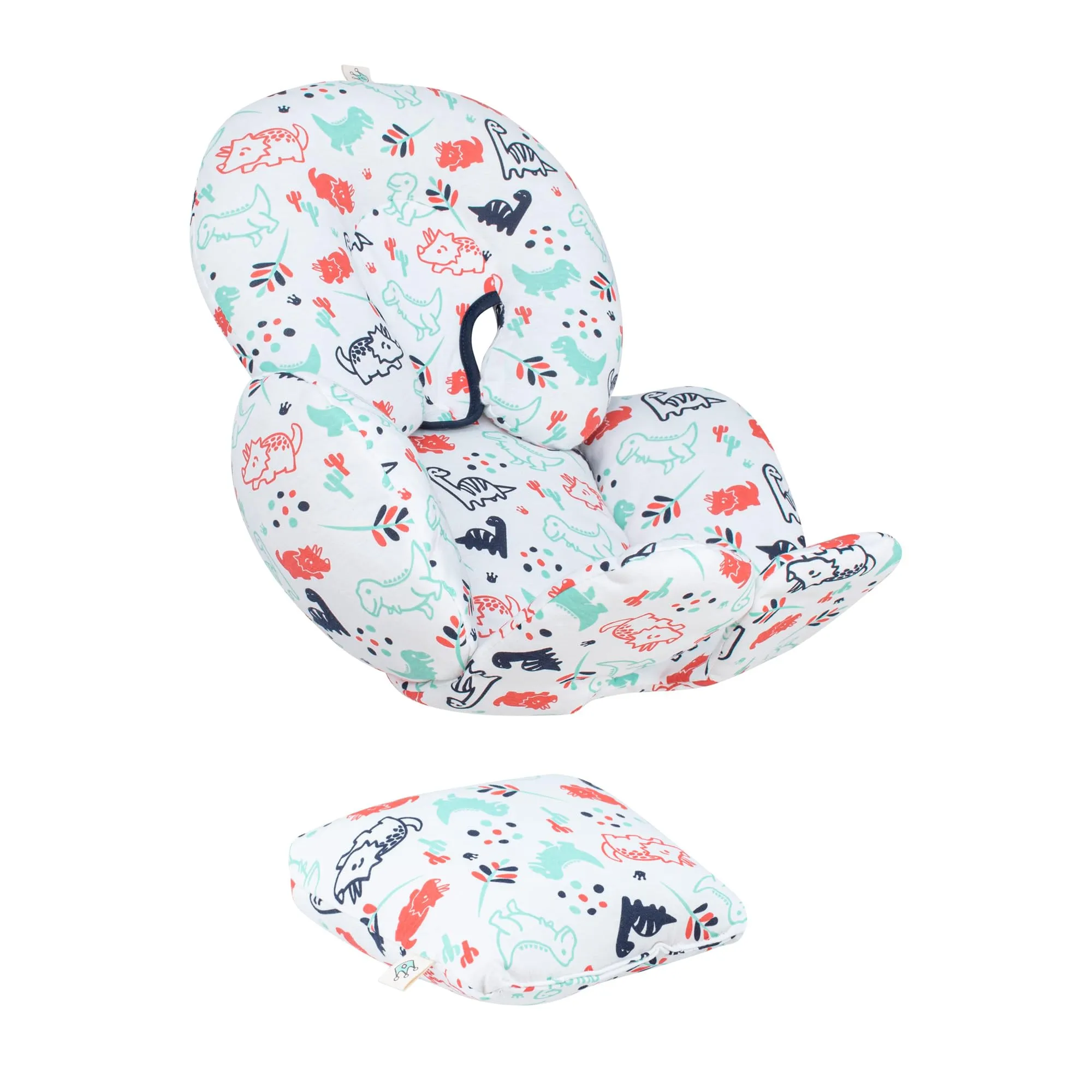 JYOKO Kids Riduttore Antiallergico Universale per Ovetto, Passeggino e Navicella in Cotone, 3 Pezzi (Dino Party) - immagine 1