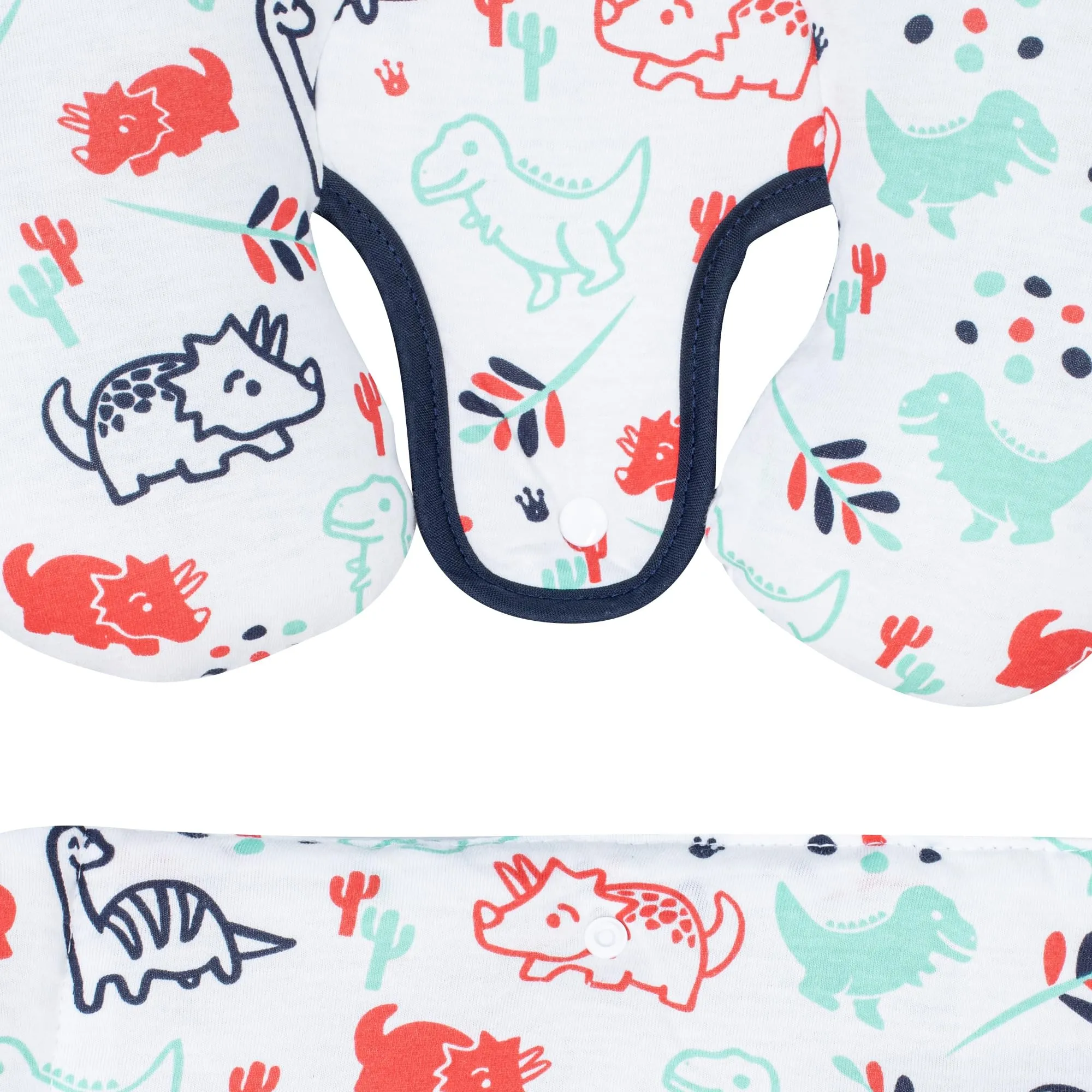 JYOKO Kids Riduttore Antiallergico Universale per Ovetto, Passeggino e Navicella in Cotone, 3 Pezzi (Dino Party) - immagine 8
