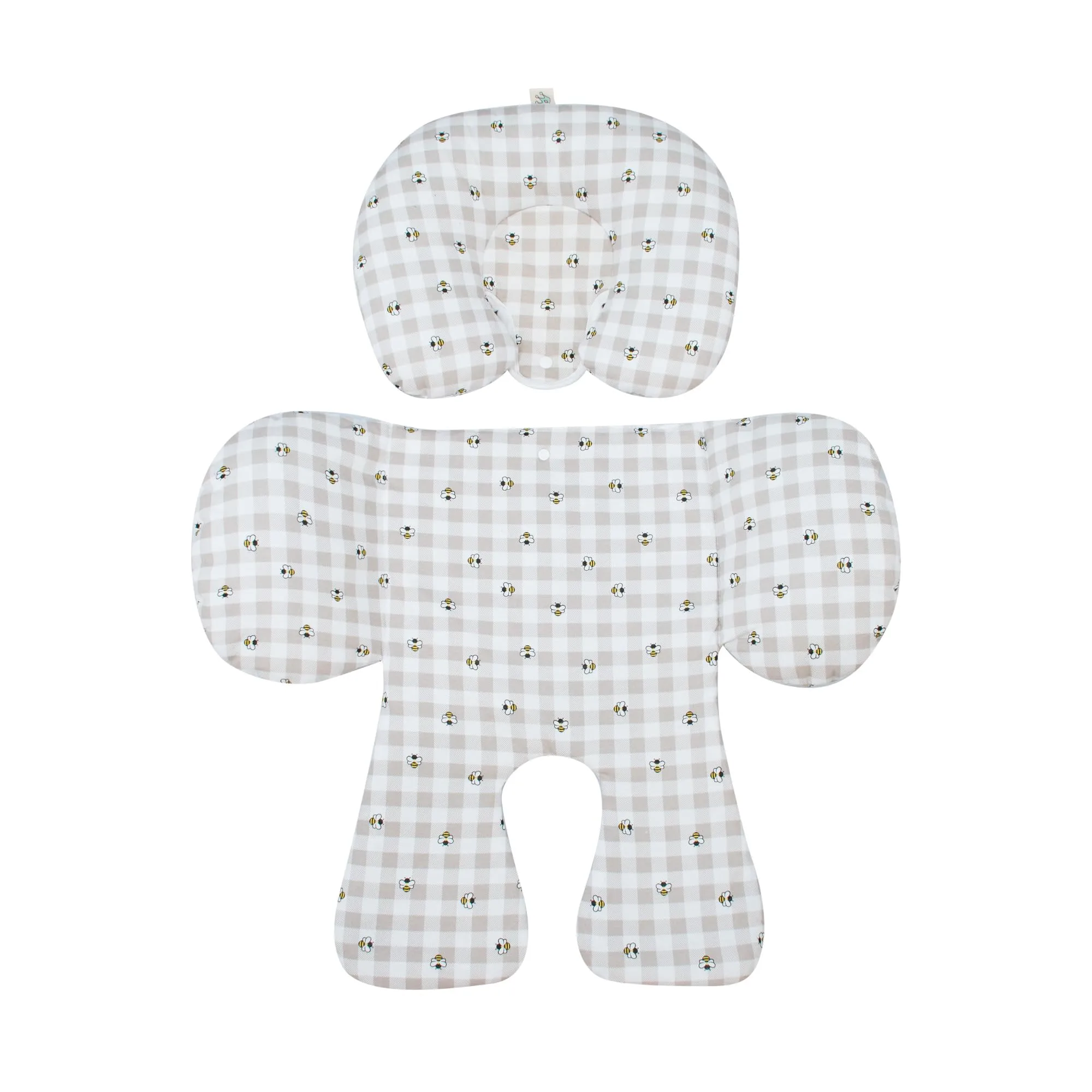 JYOKO Kids Riduttore Antiallergico Universale per Ovetto, Passeggino e Navicella in Cotone, Picnic Vichy, 2 Pezzi - immagine 2