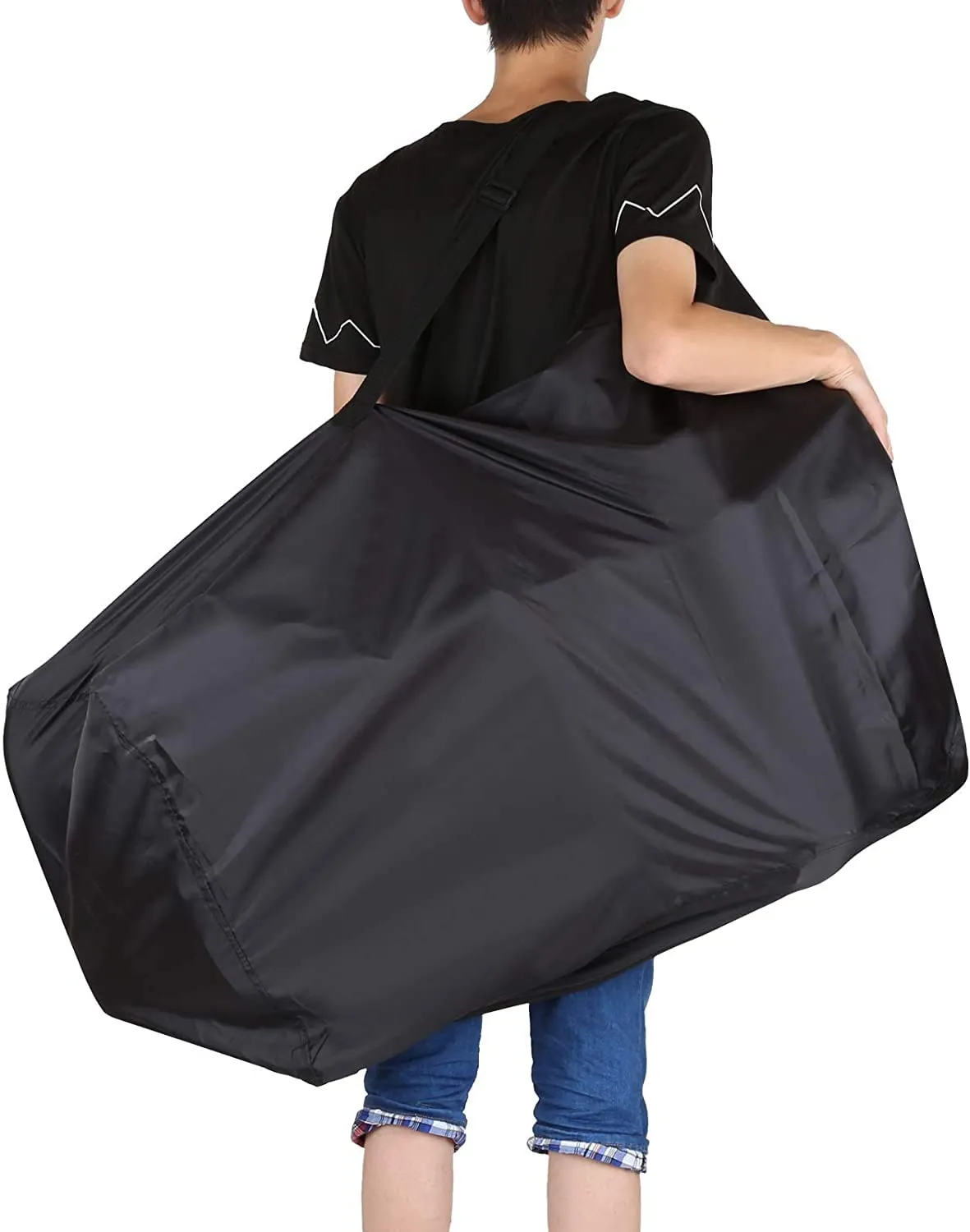 LIHAO Borsa da Viaggio per Passeggino con Tracolla, 117x53x33cm, Nero - immagine 4