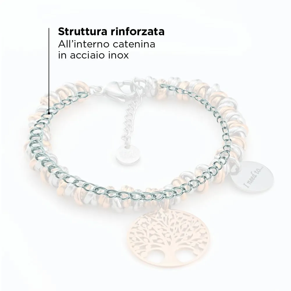 Saga Gioielli Bracciale Donna Albero della Vita in Acciaio Inossidabile - immagine 5