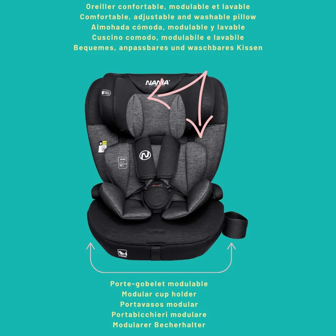 Nania Torino Seggiolino Auto 76-150 cm, 9-36 kg, Poggiatesta Regolabile e Protezione Laterale - immagine 6