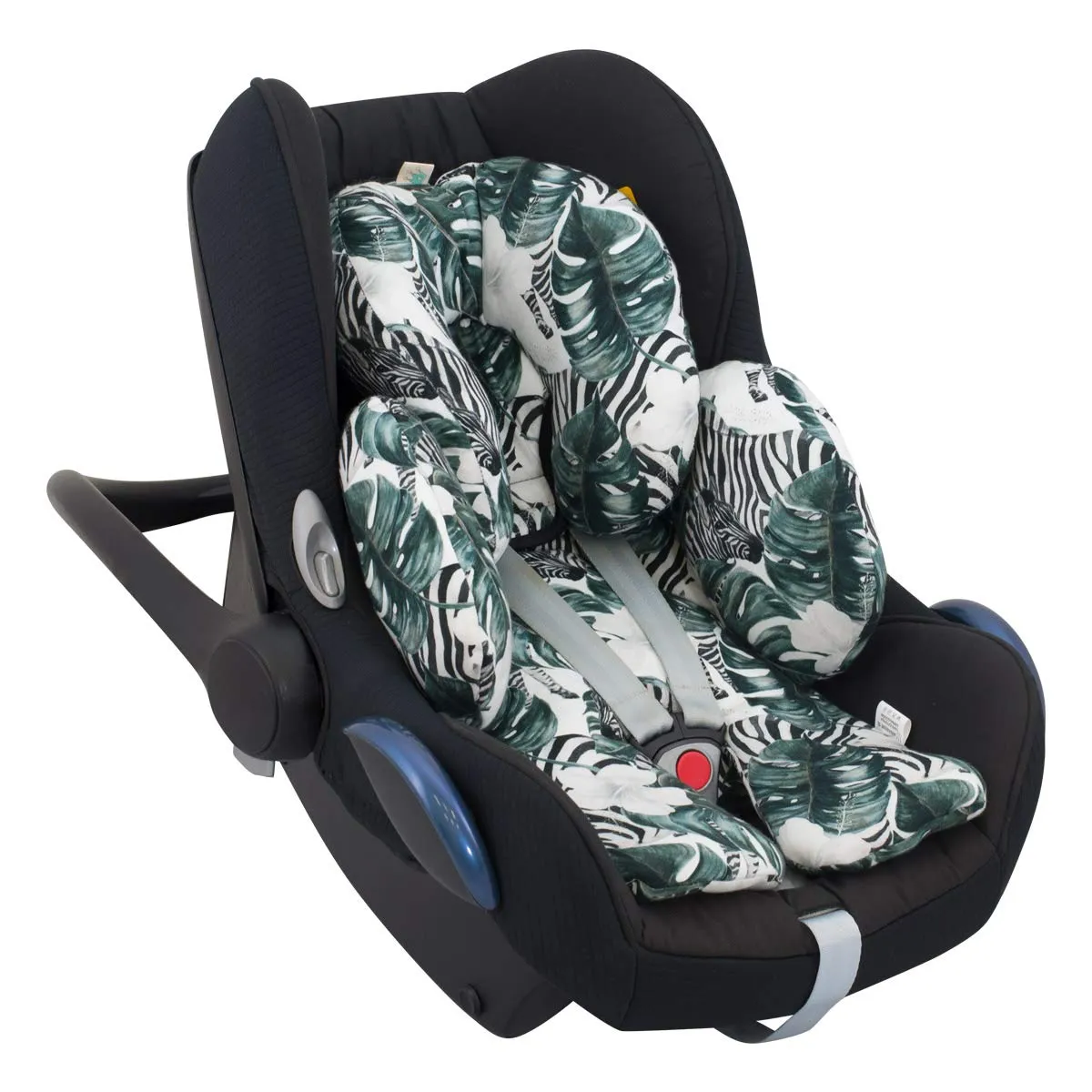 JYOKO Kids Riduttore Antiallergico Universale per Ovetto, Passeggino e Navicella in Cotone, 3 Pezzi - Zebra - immagine 3
