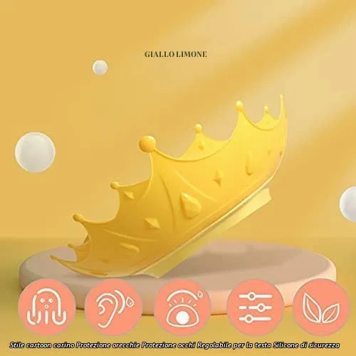 FUSACONY Cappello Doccia Bambini in Silicone Regolabile - immagine 5