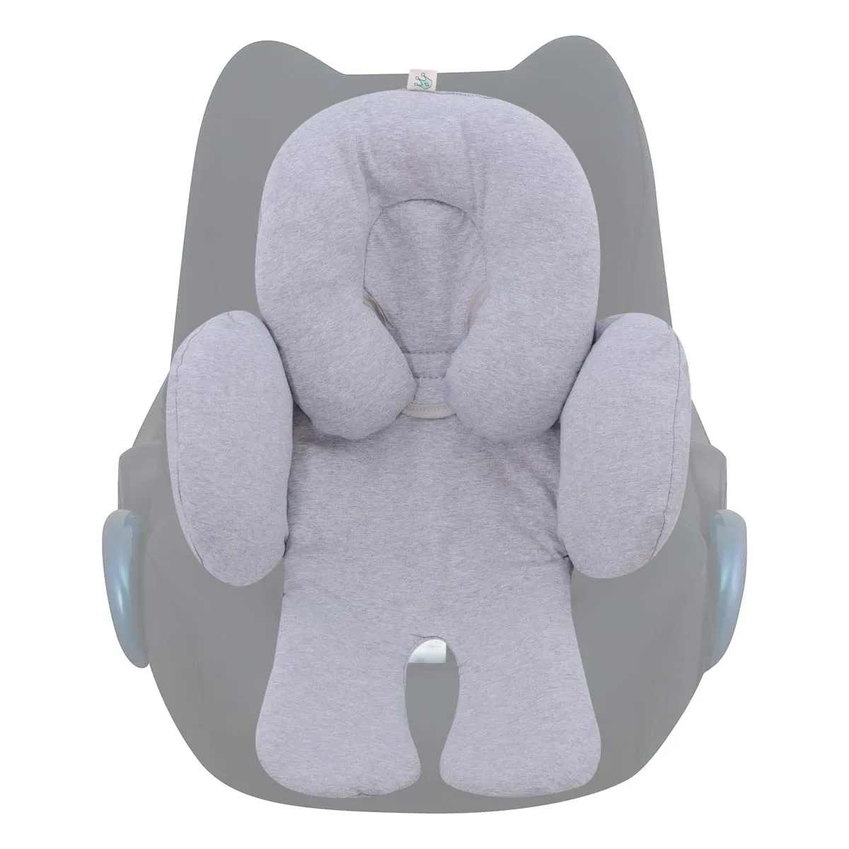JYOKO Riduttore Antiallergico Universale per Ovetto, Passeggino e Navicella, 100% Cotone, Grey Stone, 2 Pezzi - immagine 1