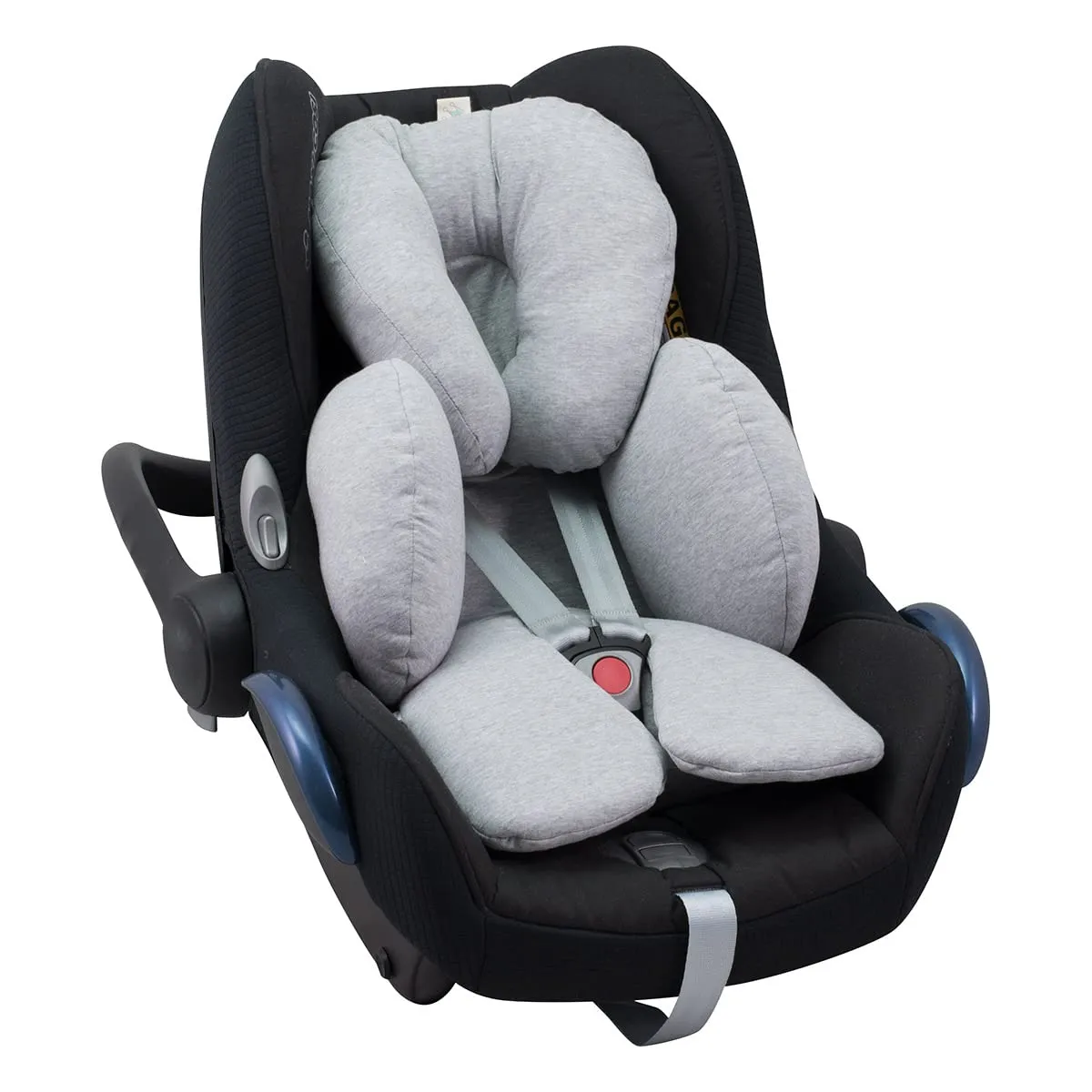 JYOKO Riduttore Antiallergico Universale per Ovetto, Passeggino e Navicella, 100% Cotone, Grey Stone, 2 Pezzi - immagine 3