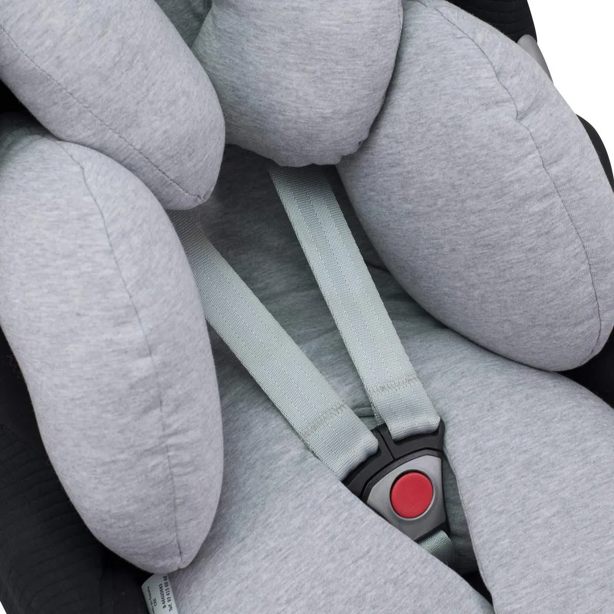 JYOKO Riduttore Antiallergico Universale per Ovetto, Passeggino e Navicella, 100% Cotone, Grey Stone, 2 Pezzi - immagine 6