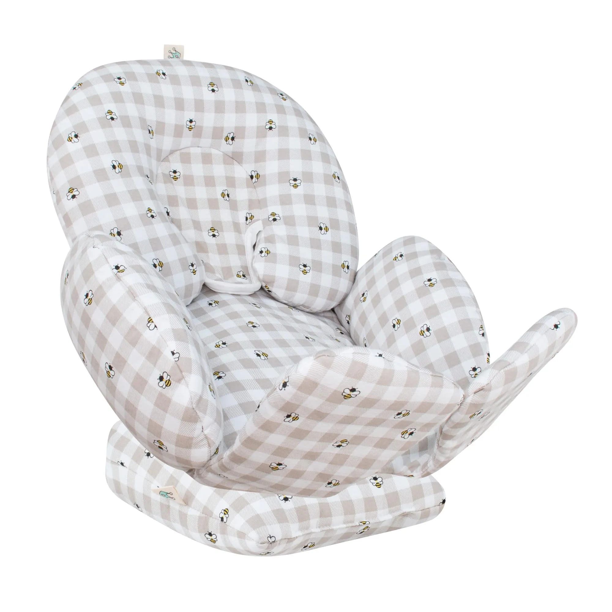 JYOKO Kids Riduttore Antiallergico Universale per Ovetto, Passeggino e Navicella, 100% Cotone, Picnic Vichy, 3 Pezzi - immagine 4