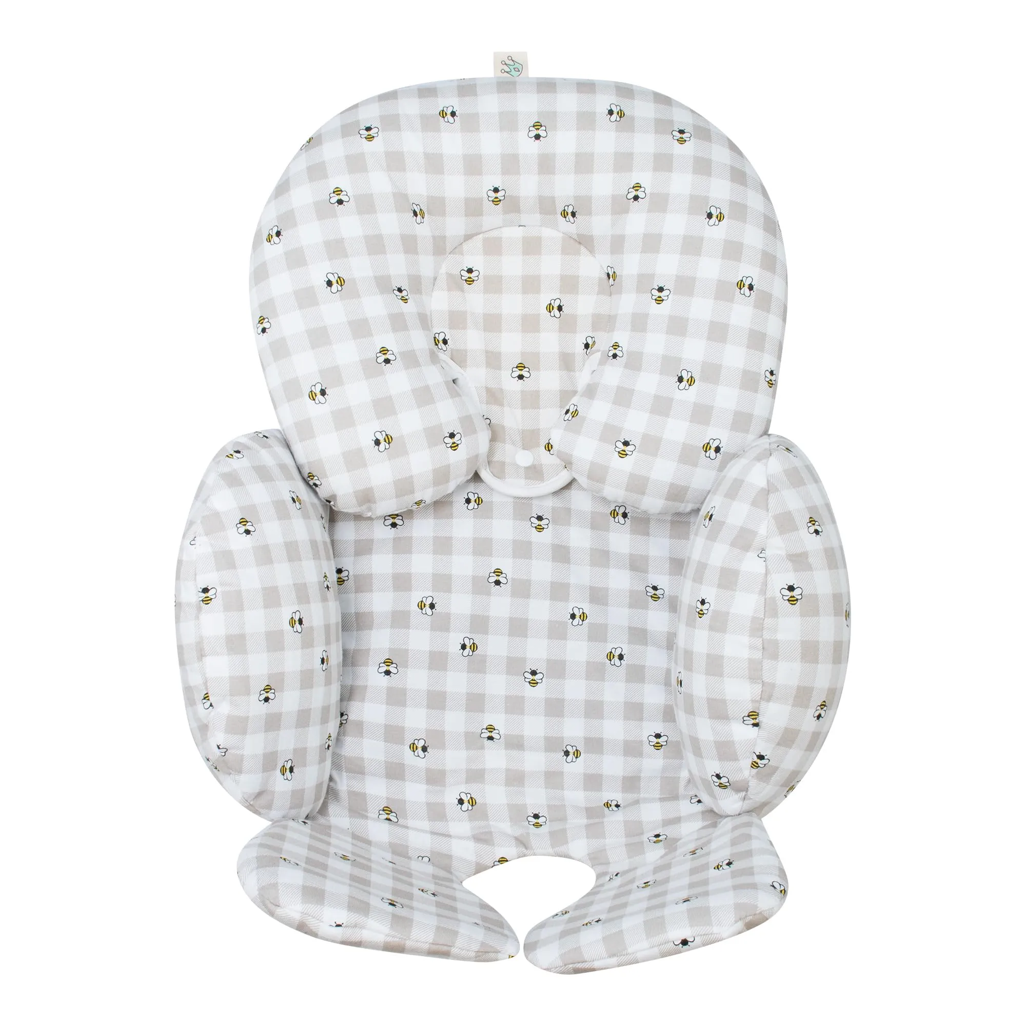 JYOKO Kids Riduttore Antiallergico Universale per Ovetto, Passeggino e Navicella, 100% Cotone, Picnic Vichy, 3 Pezzi - immagine 5