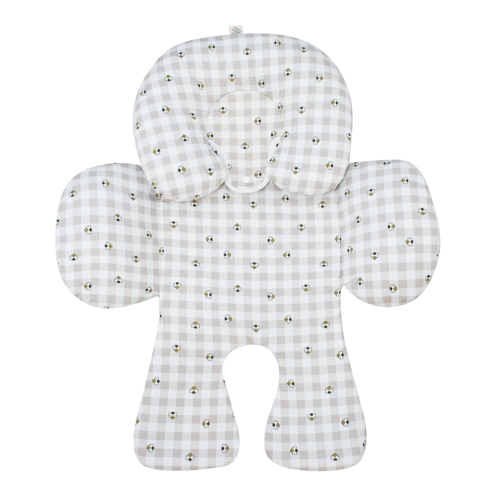 JYOKO Kids Riduttore Antiallergico Universale per Ovetto, Passeggino e Navicella, 100% Cotone, Picnic Vichy, 3 Pezzi - immagine 7