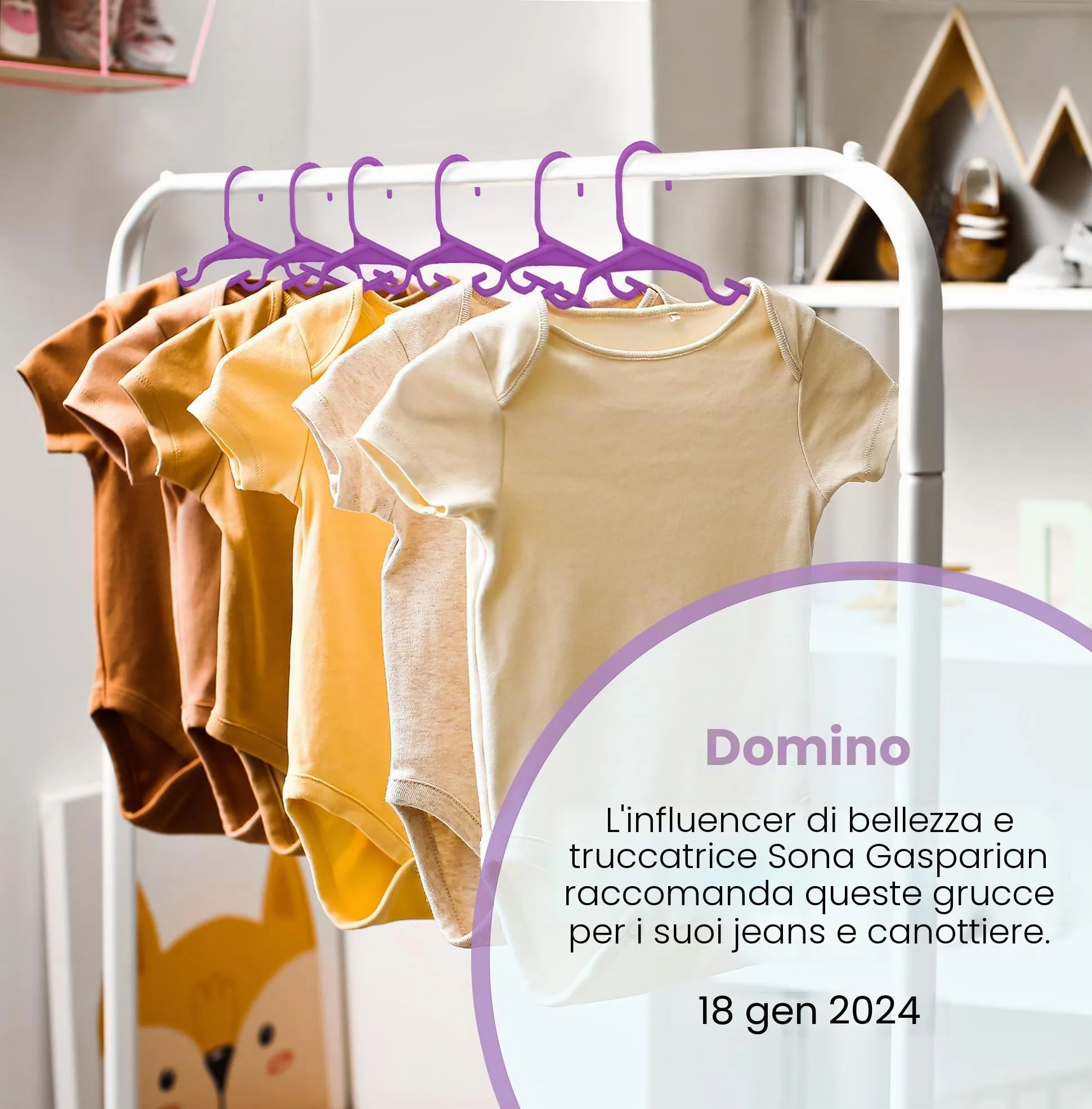 Utopia Home Grucce per bambini in plastica, Confezione da 40, 29,9 cm, Viola - immagine 5