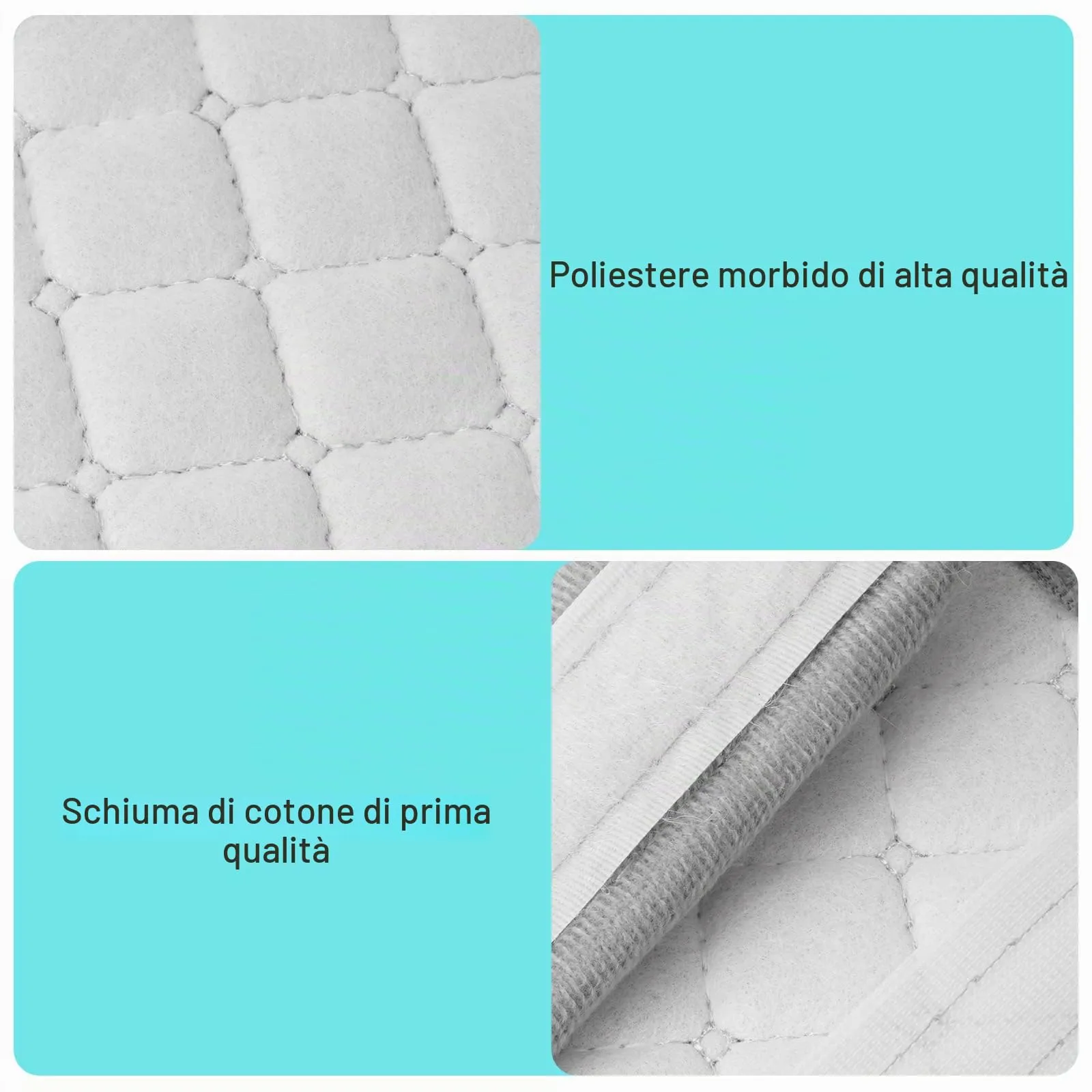 URAQT Protezione per Cintura di Sicurezza, 4 Pezzi, Versione a Quadri - immagine 3