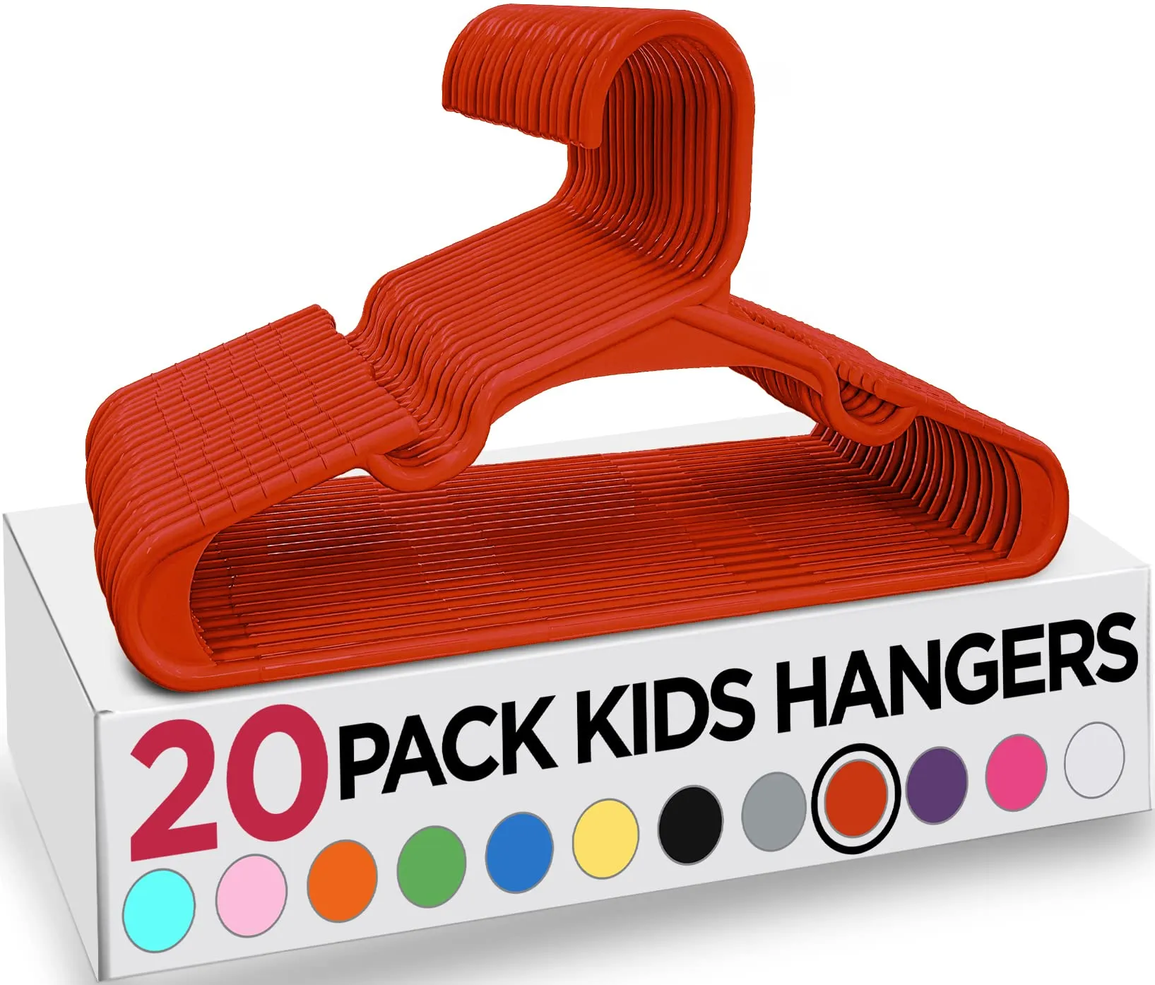 Utopia Home Grucce per Bambini in Plastica, Confezione da 20, 29,9 cm, Rosso - immagine 1