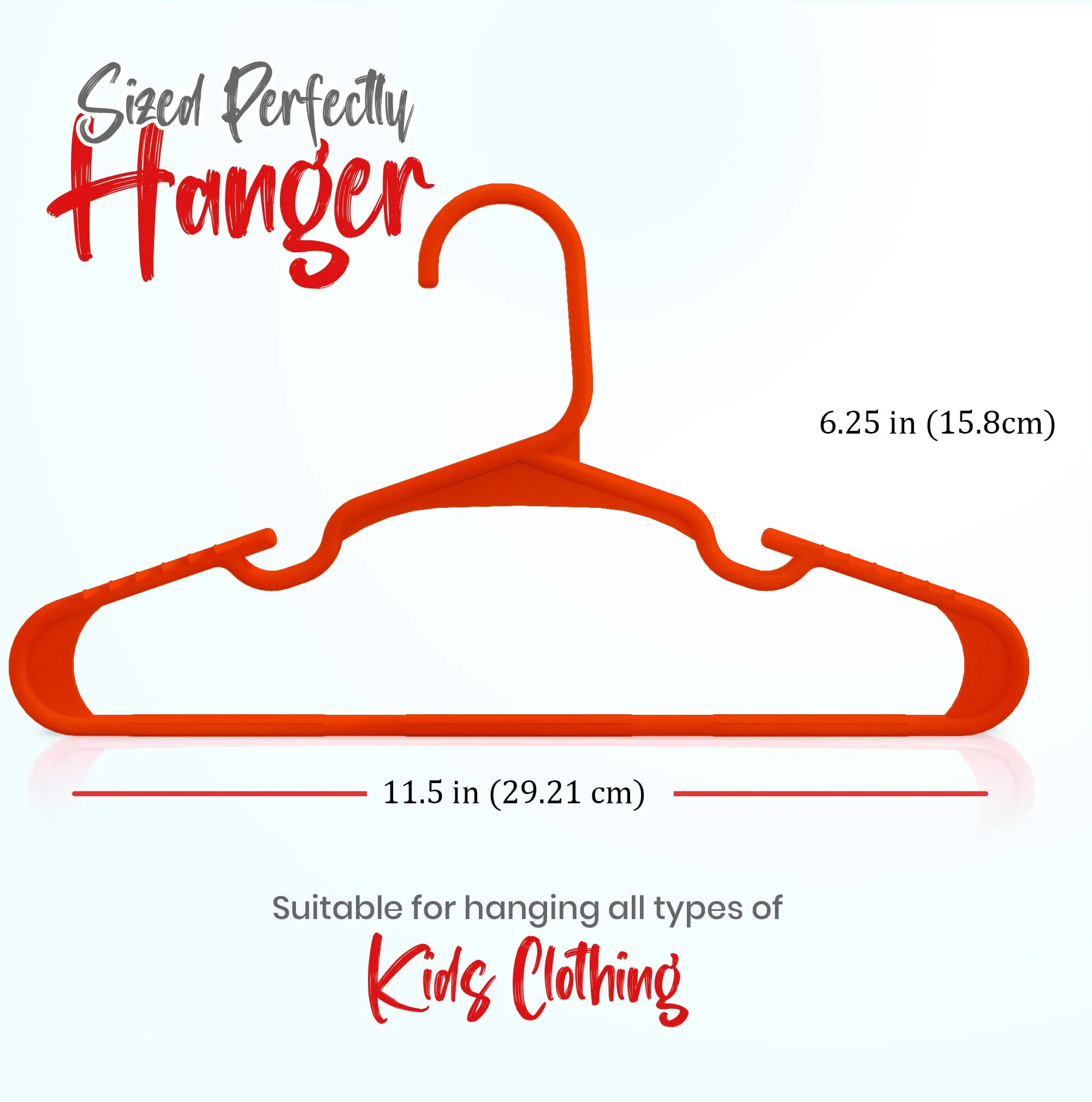 Utopia Home Grucce per Bambini in Plastica, Confezione da 20, 29,9 cm, Rosso - immagine 3