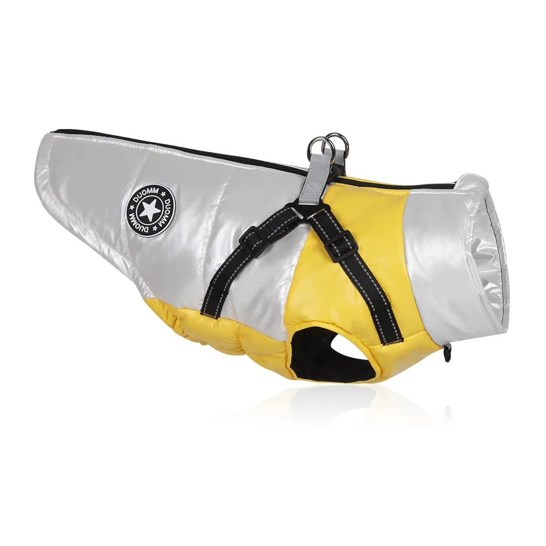 DoggieKit Cappotto Impermeabile e Riflettente in Cotone per Cani e Gatti, Inverno, Bianco, XXL - immagine 2