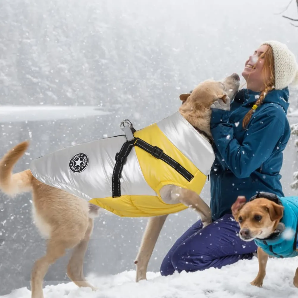 DoggieKit Cappotto Impermeabile e Riflettente per Cani e Gatti in Cotone per Inverno, Taglia S - immagine 6
