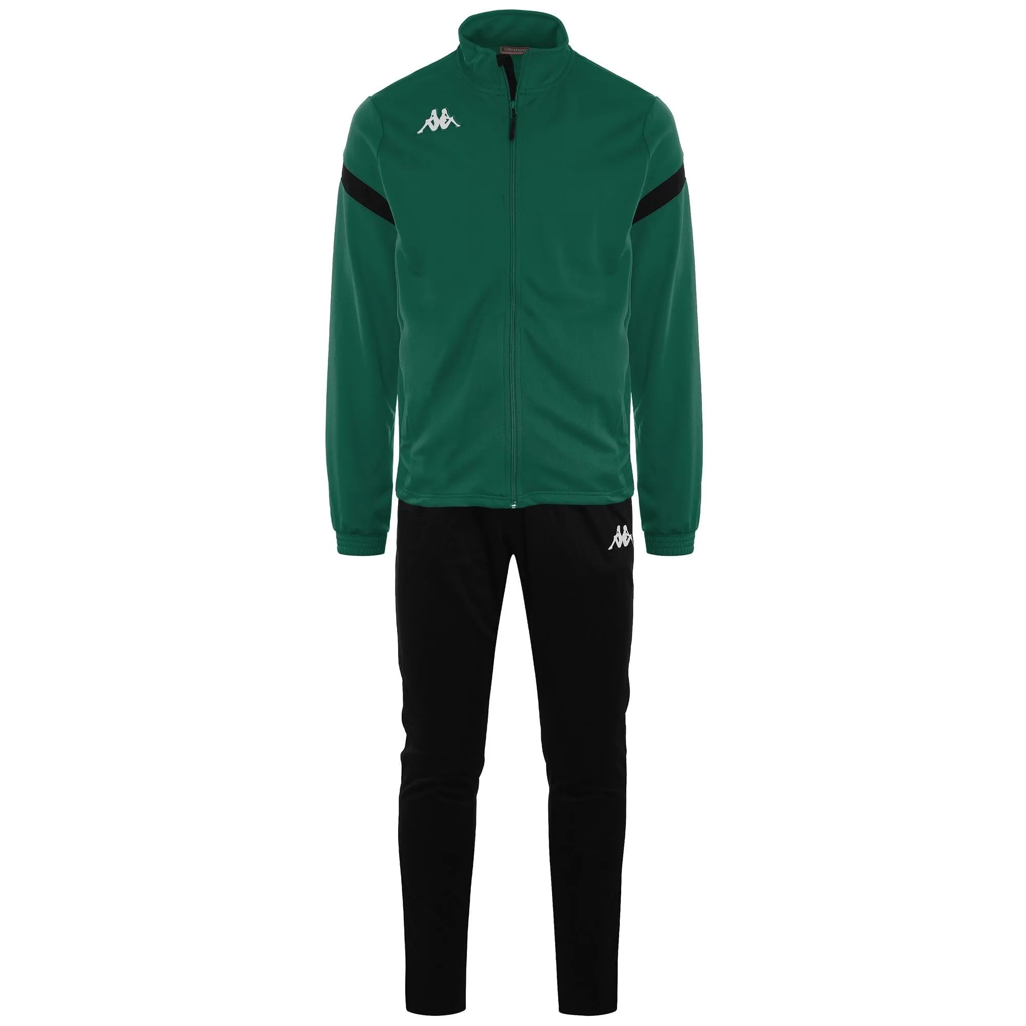 Kappa Dalcito Tuta da ginnastica, Verde/Nero, XXL Unisex - immagine 1