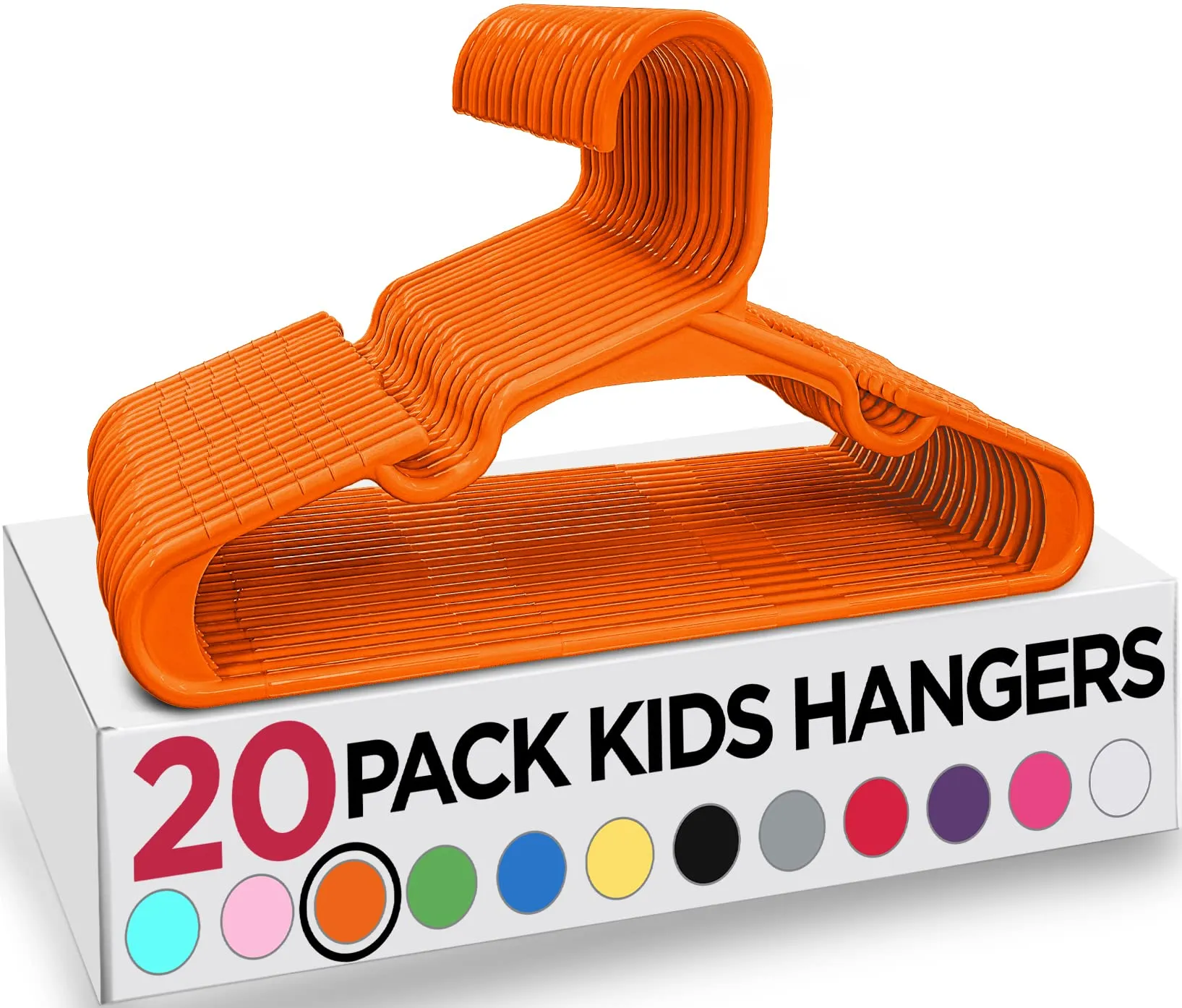 Utopia Home Grucce per bambini e neonati in plastica, 29,9 cm, Arancione, Confezione da 20 - immagine 1