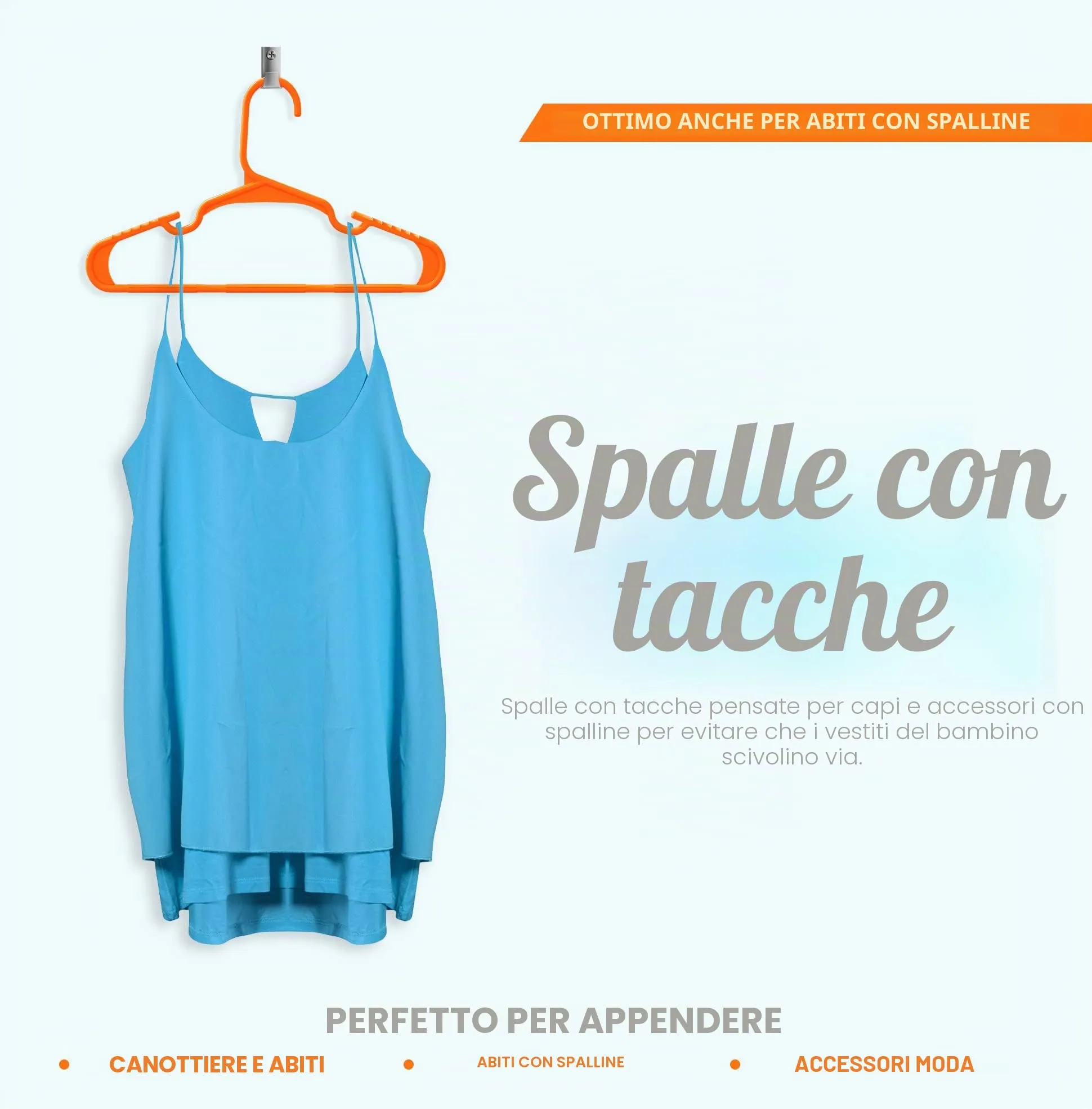 Utopia Home Grucce per Bambini in Plastica, Confezione da 40, 29,9 cm, Arancione - immagine 6